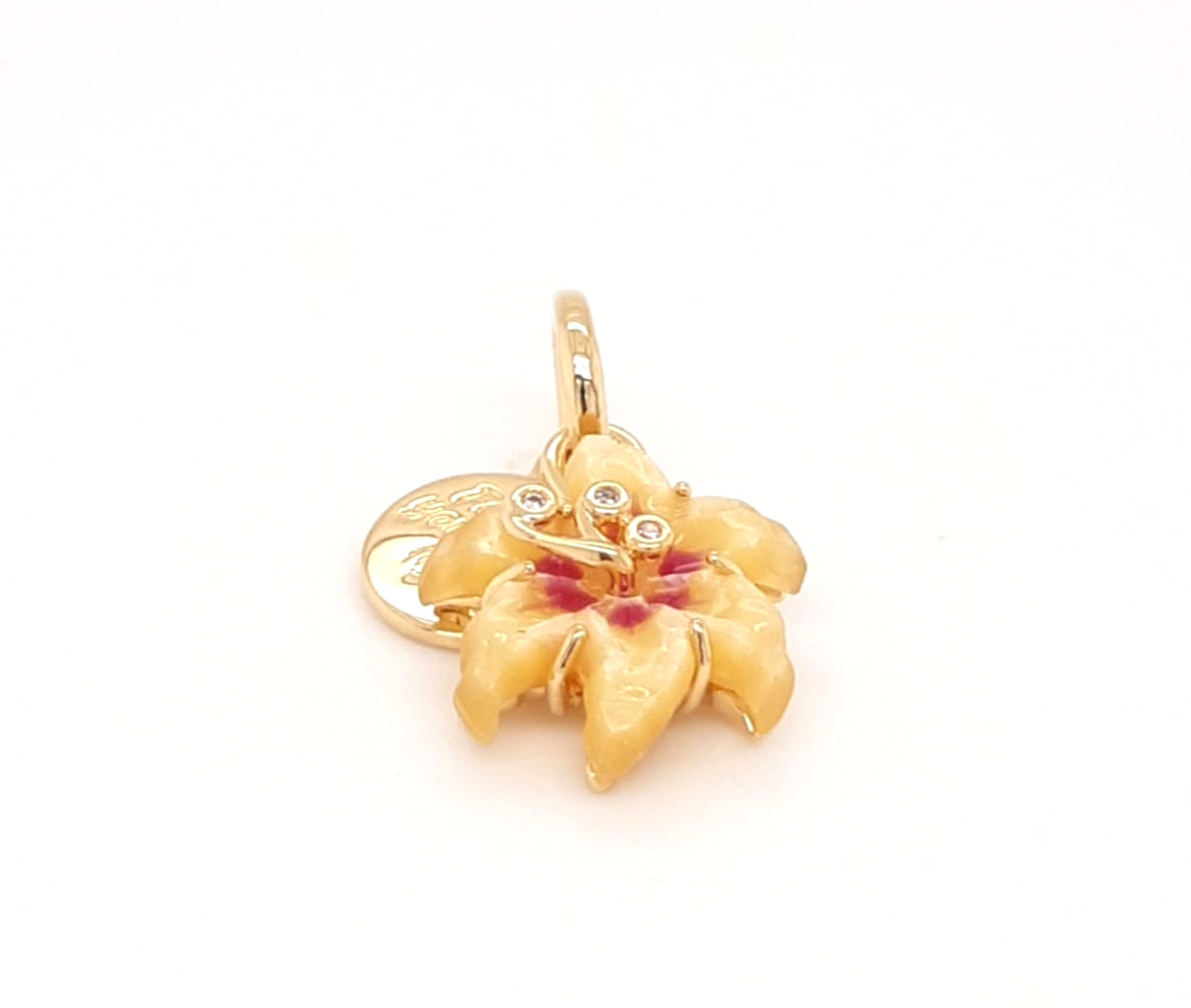 GENUINE PANDORA x DISNEY Tangled Sundrop Flower Charm 14K Gold Plating 764020C01