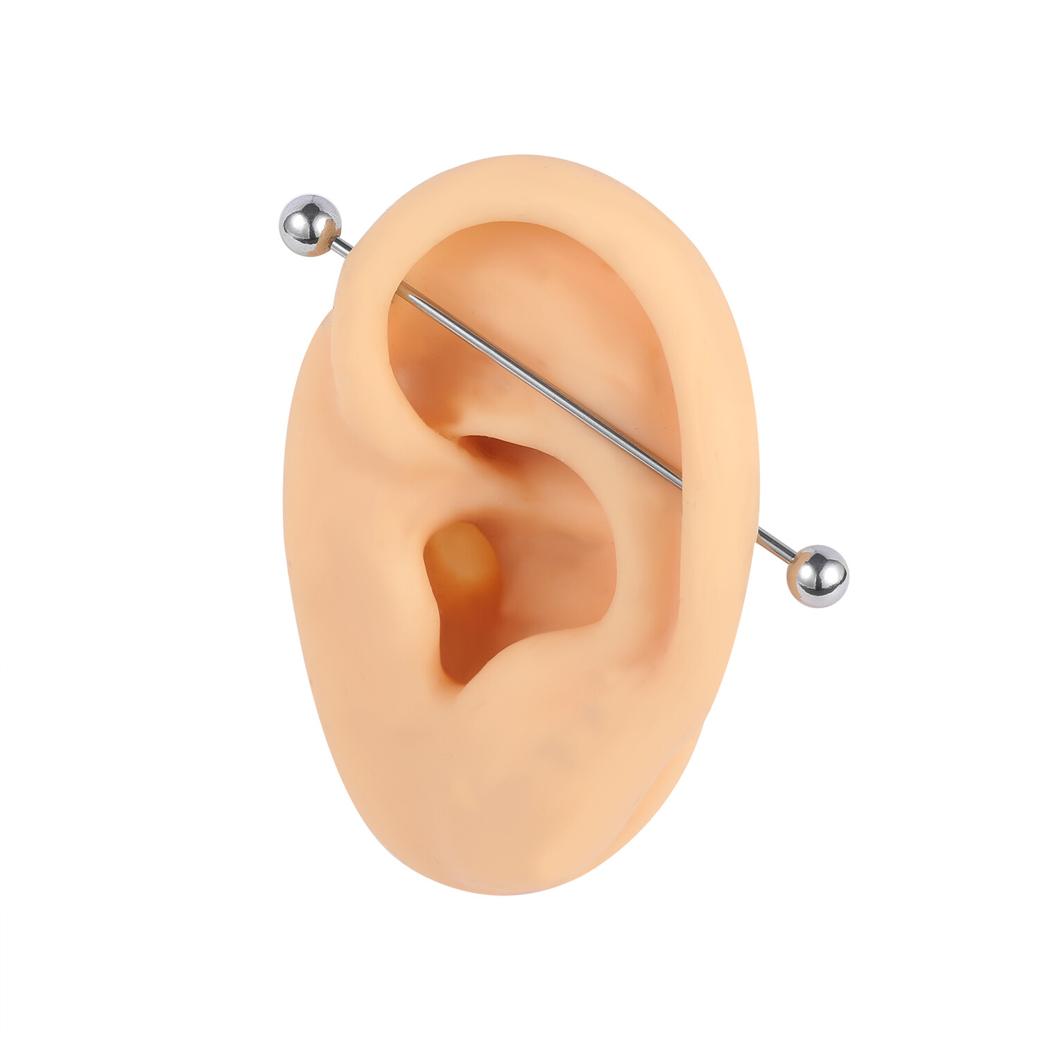 12mm-60mm Stainless Steel Industrial Barbell Piercing Cartilage Earrings Jewelry