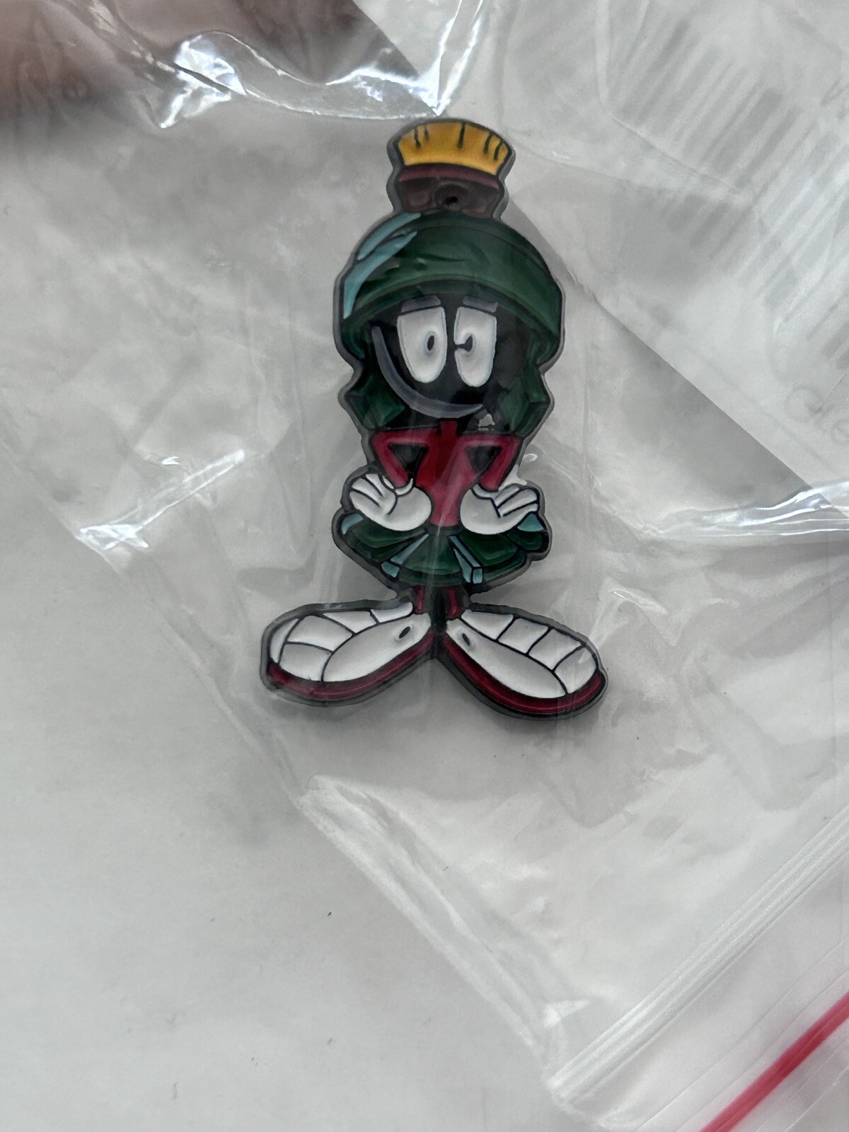 Marvin The Martian Cartoon Character Figure Enamel Metal Pin