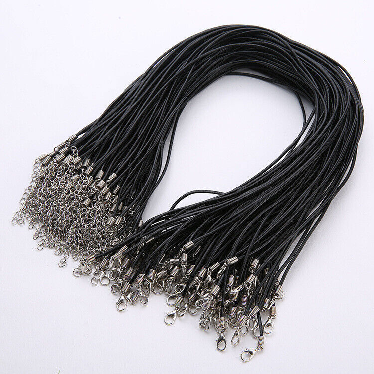 FREE Wholesale Lots 30Pcs Hemp Rope Necklace 18K Cord Chain 42+5CM DIY