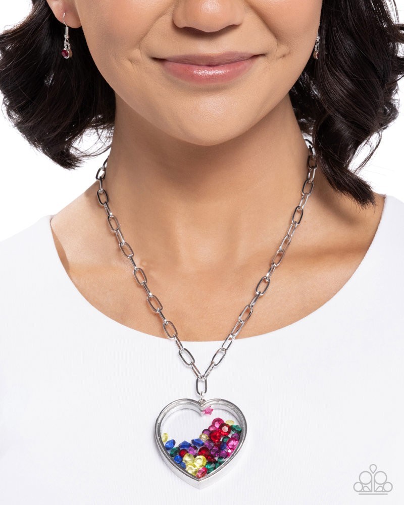 Paparazzi Cupid Collection Multi – Gem Beads – Necklace & Earrings