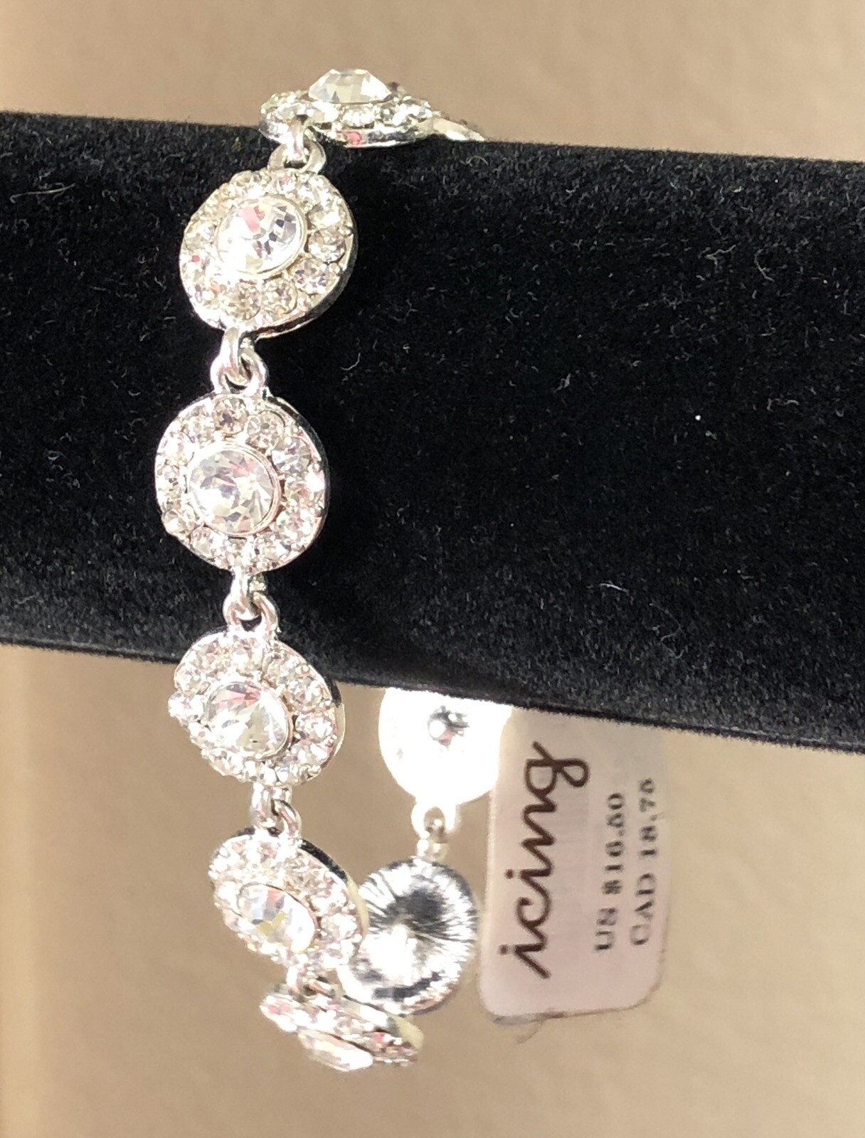 Icing Bracelet Rhinestone Halo Link 7 in to 7.5 in – NWT