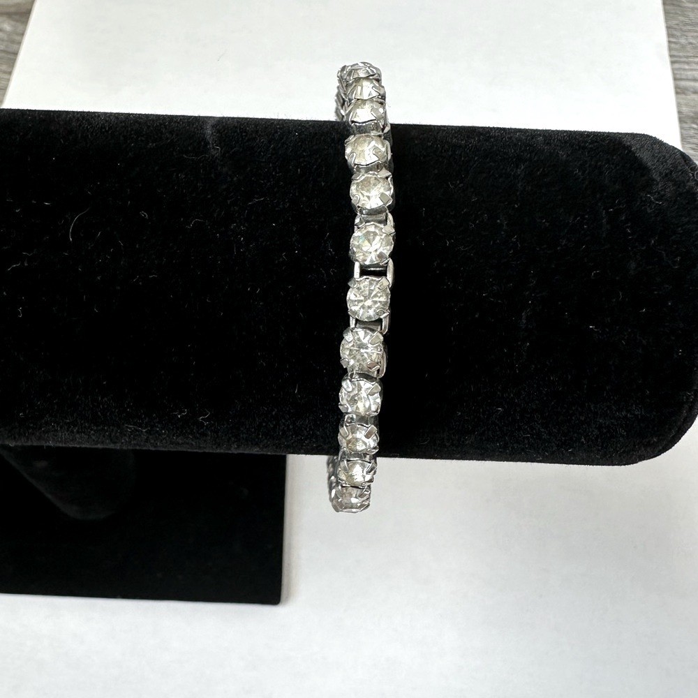Ann Taylor Silver Crystal Bracelet