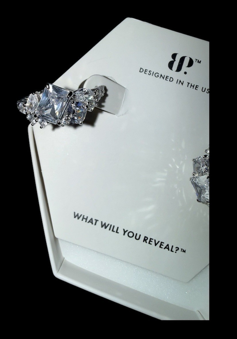 Bomb Party ER88352 Diamond CZ Hoops .925 SS April 2025 Bday Collection MSRP $220