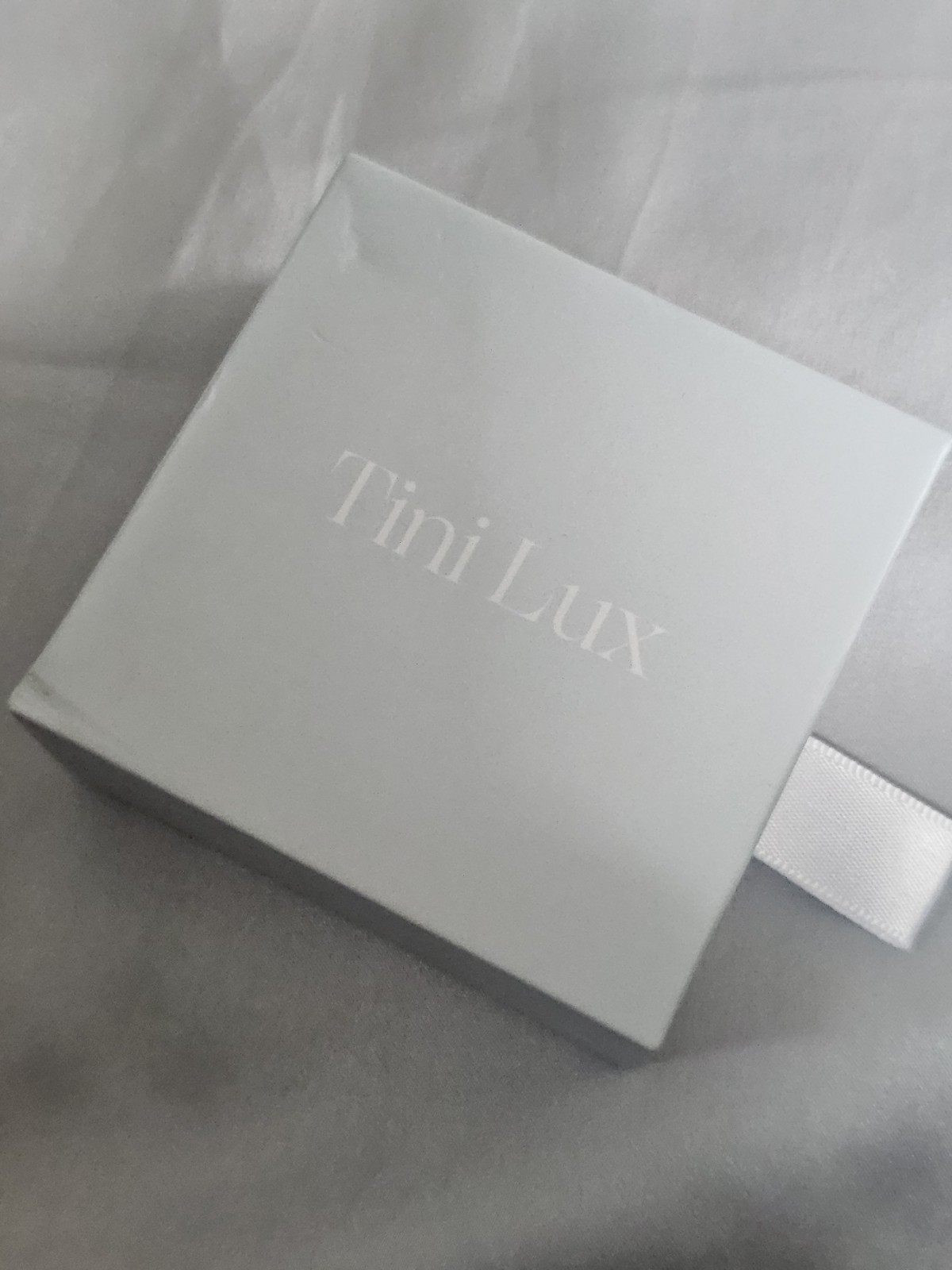 Tini Lux Synthetic Opal Hoop Earrings Titanium Gold Plated NIB