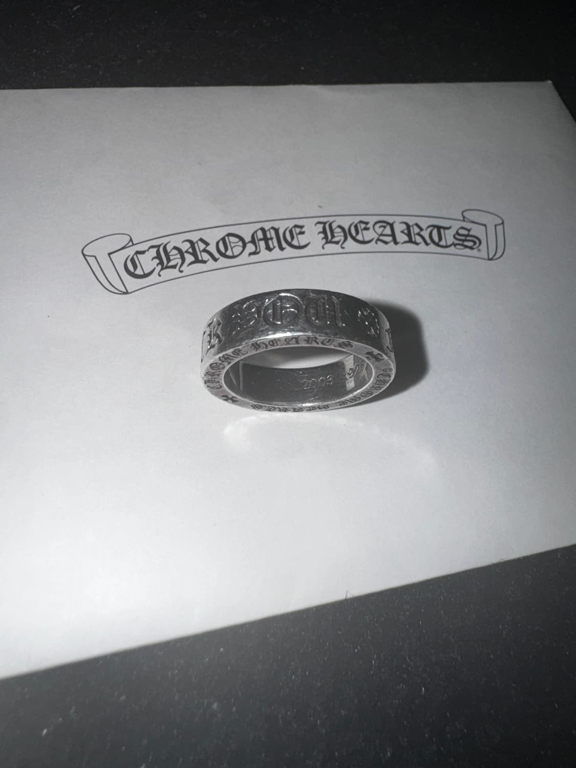 Chrome Hearts FXXK YOU RING 6mm US7