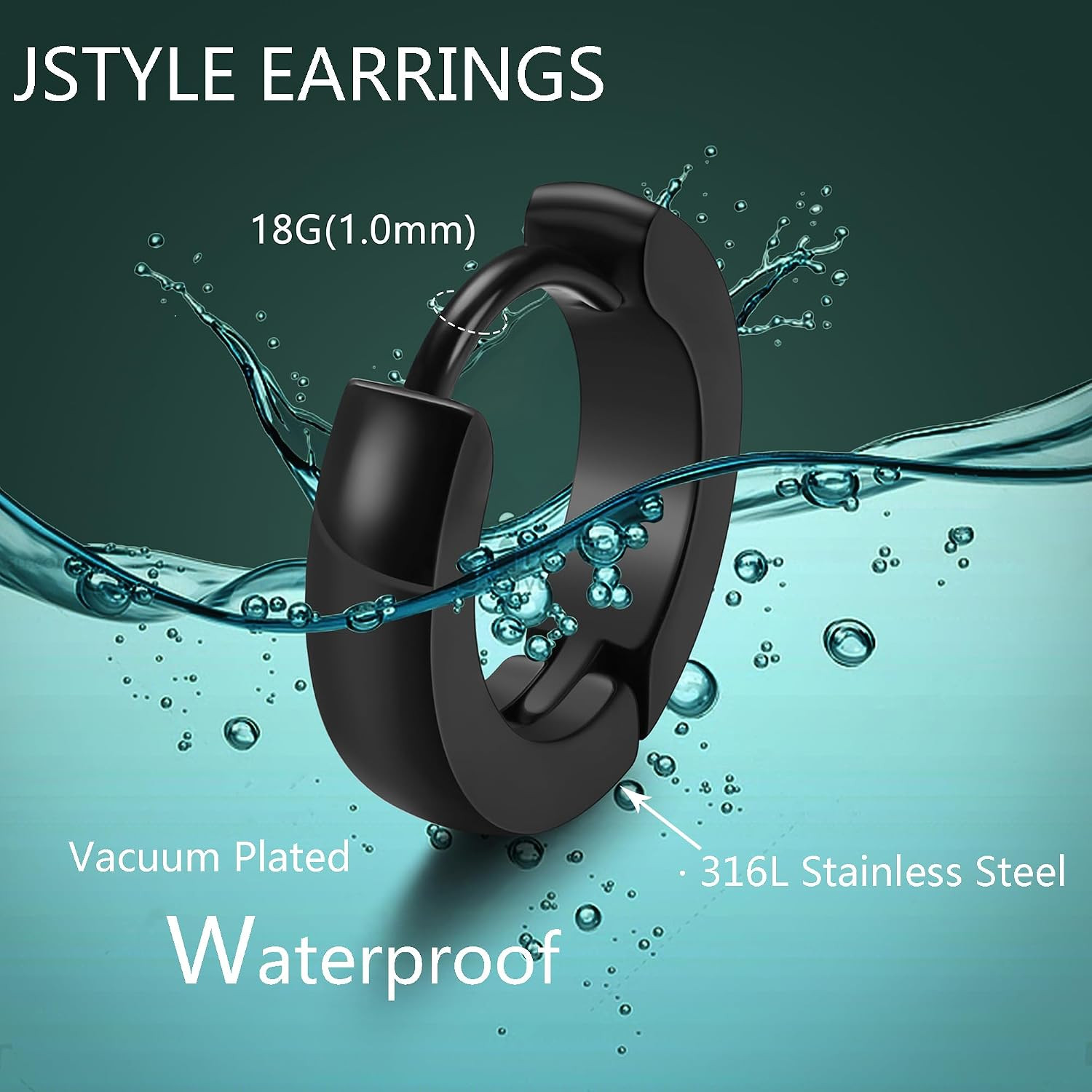 Hypoallergenic 316L Stainless Steel Earrings for Sensitive Ears 18G | Stud and H