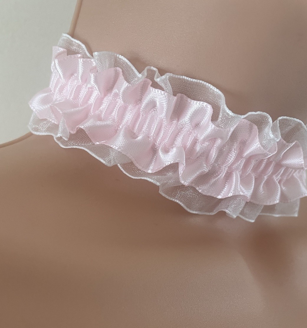 New Fashion Jewellery Ladies Women’s,Pink Ruffle LACE Chakor Necklace party