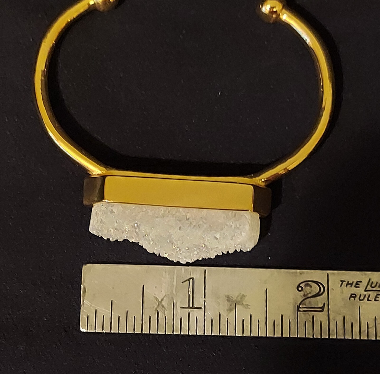 Kinsley Armelle 18k Gold Plated White Quartz Bracelet