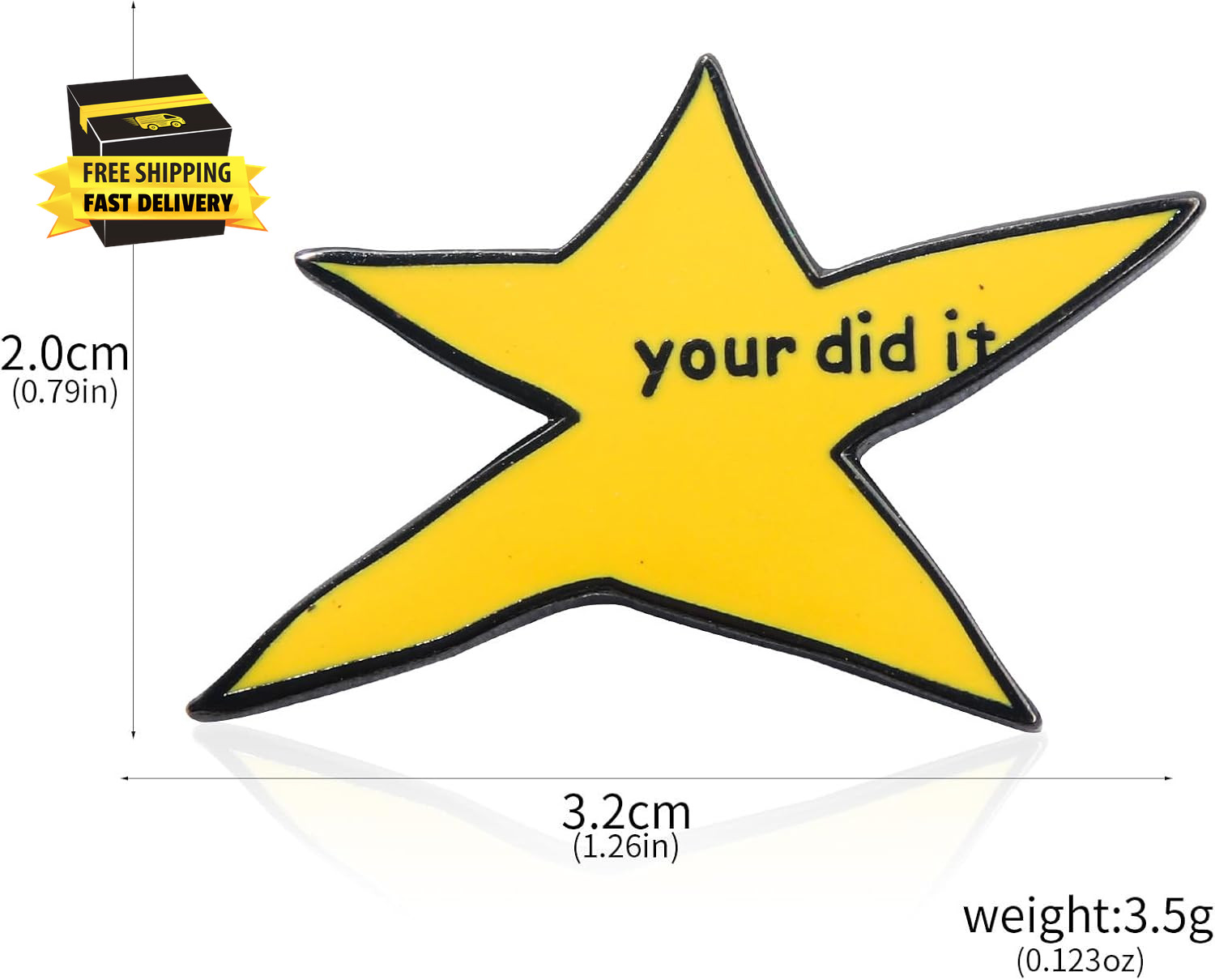 2 Pcs Your Did It Meme Pins Funny Star Enamel Pins Brooches Jewelry Accessories