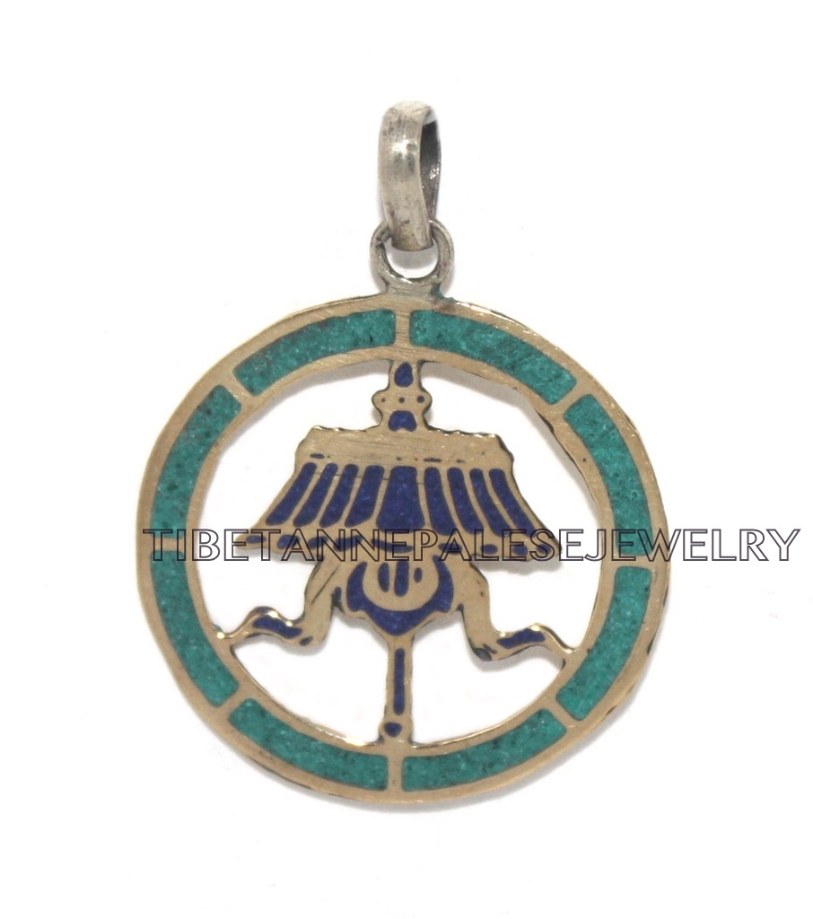 Turquoise Pendant Boho Pendant Lapis pendant Tibet Pendant Nepal Pendant PB52