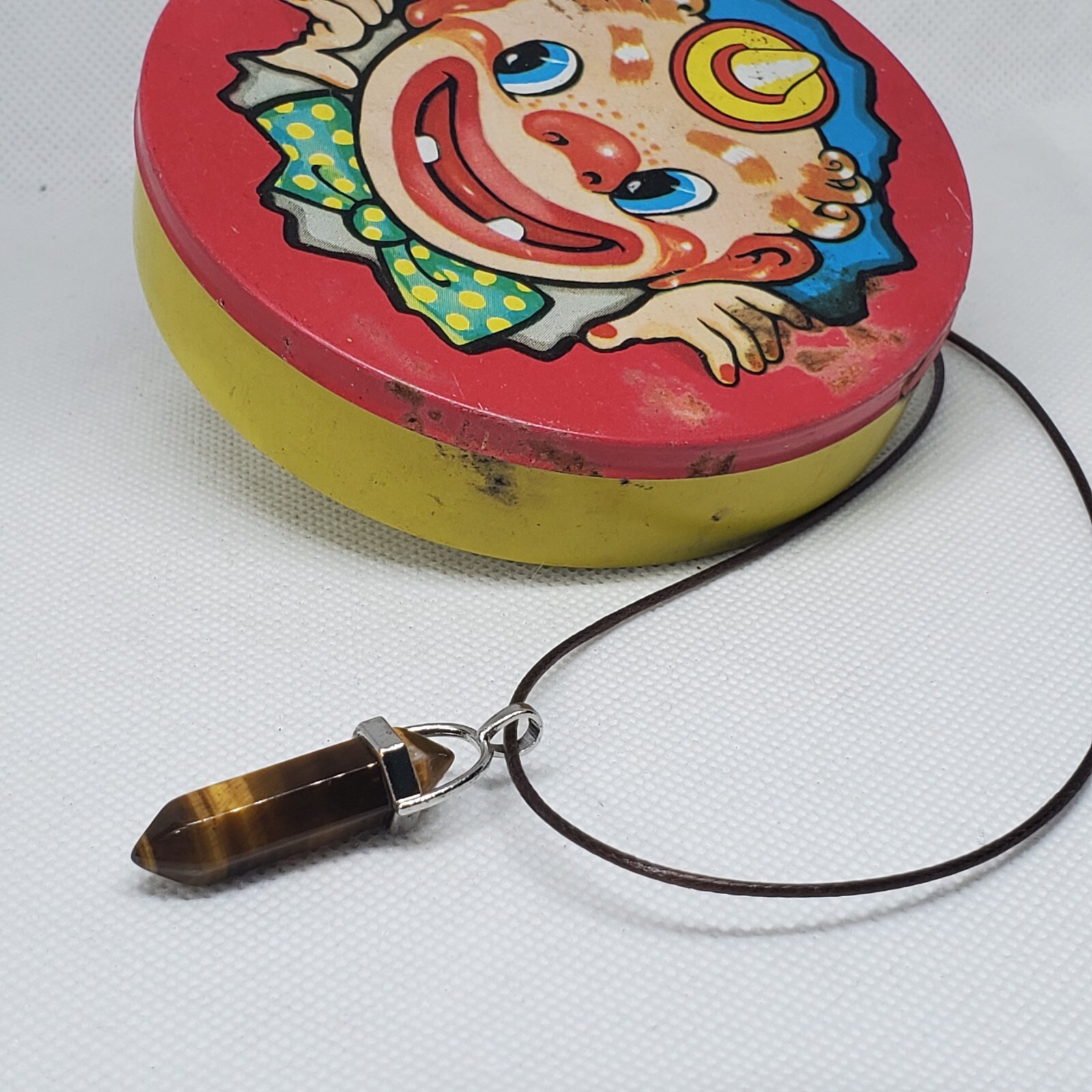 Tiger Eye Stone Gemstone Pendant Charm Jewelry Necklace 36-11