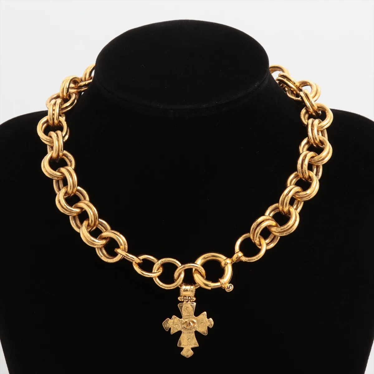 Chanel Coco Mark 94P Necklace GP Gold