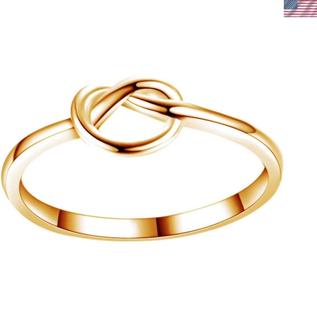 Stainless Steel Love Knot Friendship Promise Ring Size 3-13