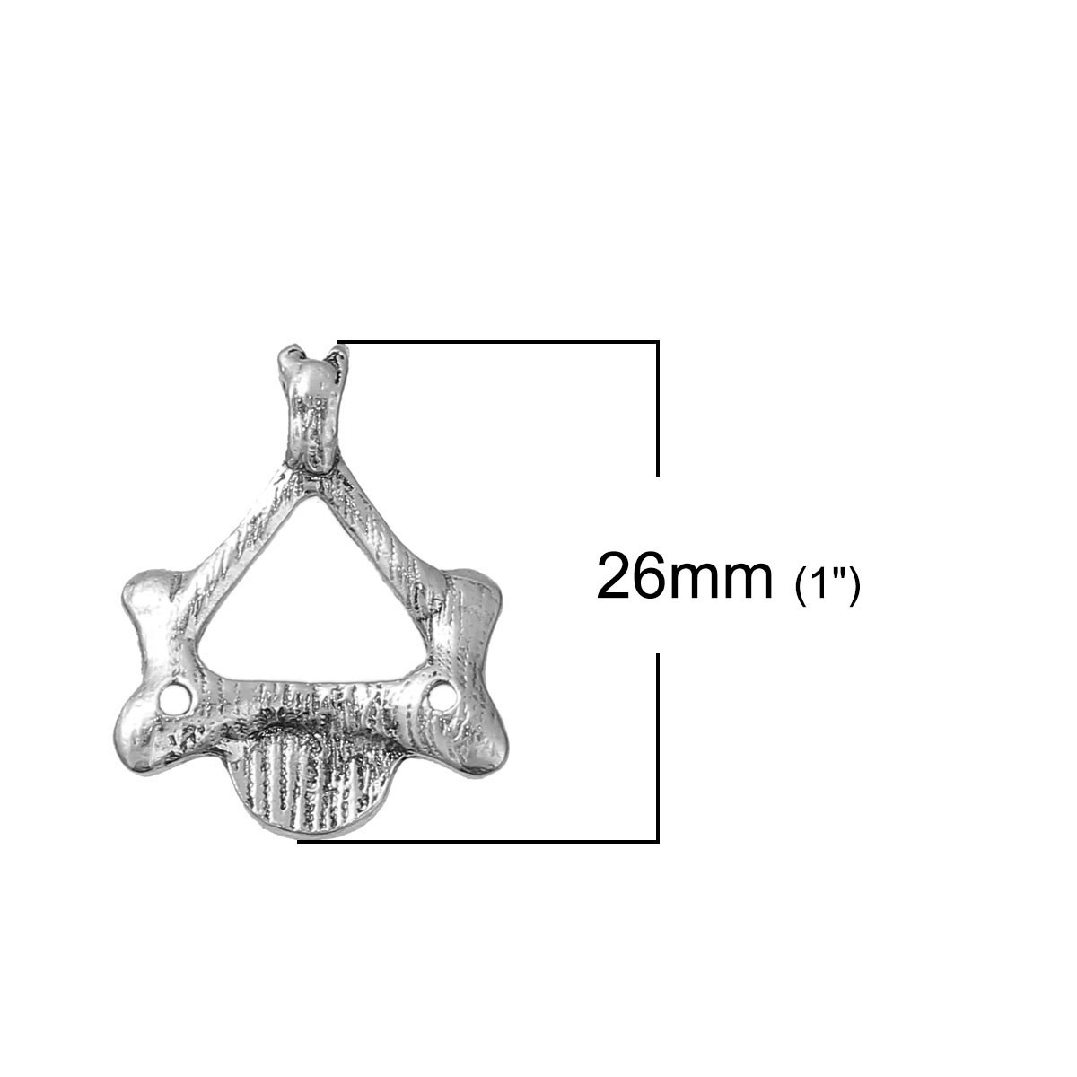Sexy Sparkles Medical Anatomical 3D Human Cervical Vertebra Charm Pendant for Ne