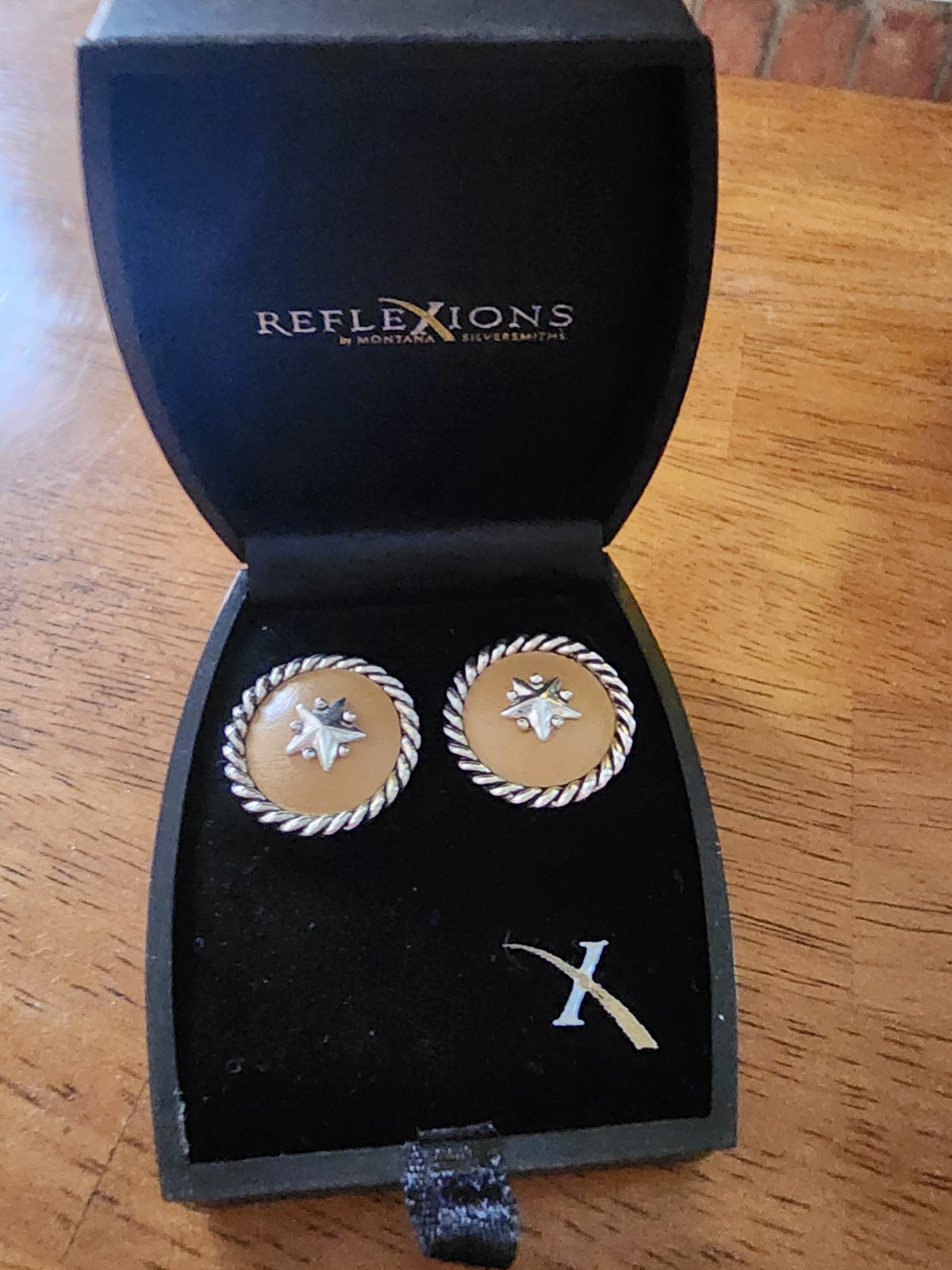 Reflexions by Montana Silversmiths Western Tan/Silver Jewelry Set