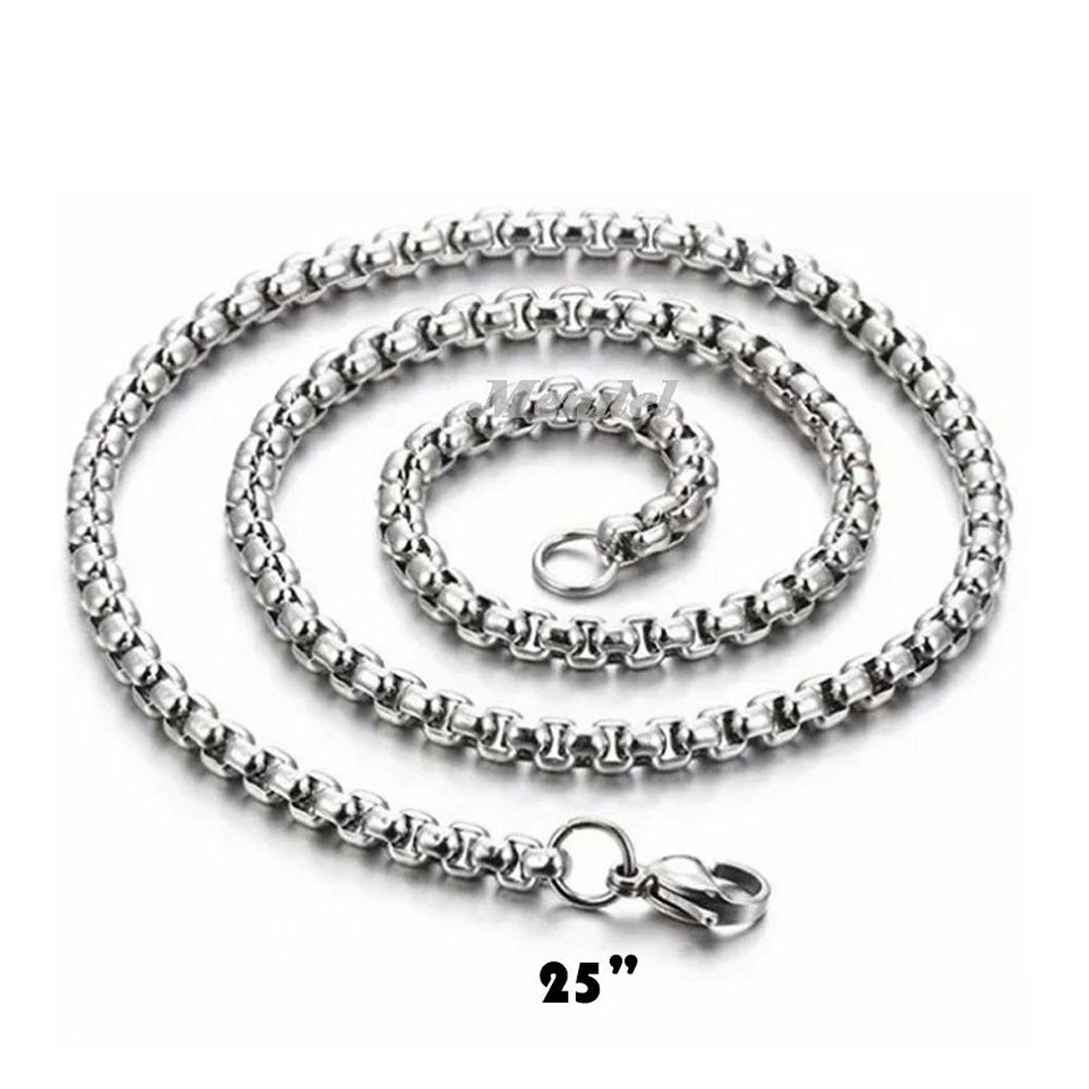 Chain Mens Stainless Steel Amulet Ying Yin Yang Pendant Necklace Gift