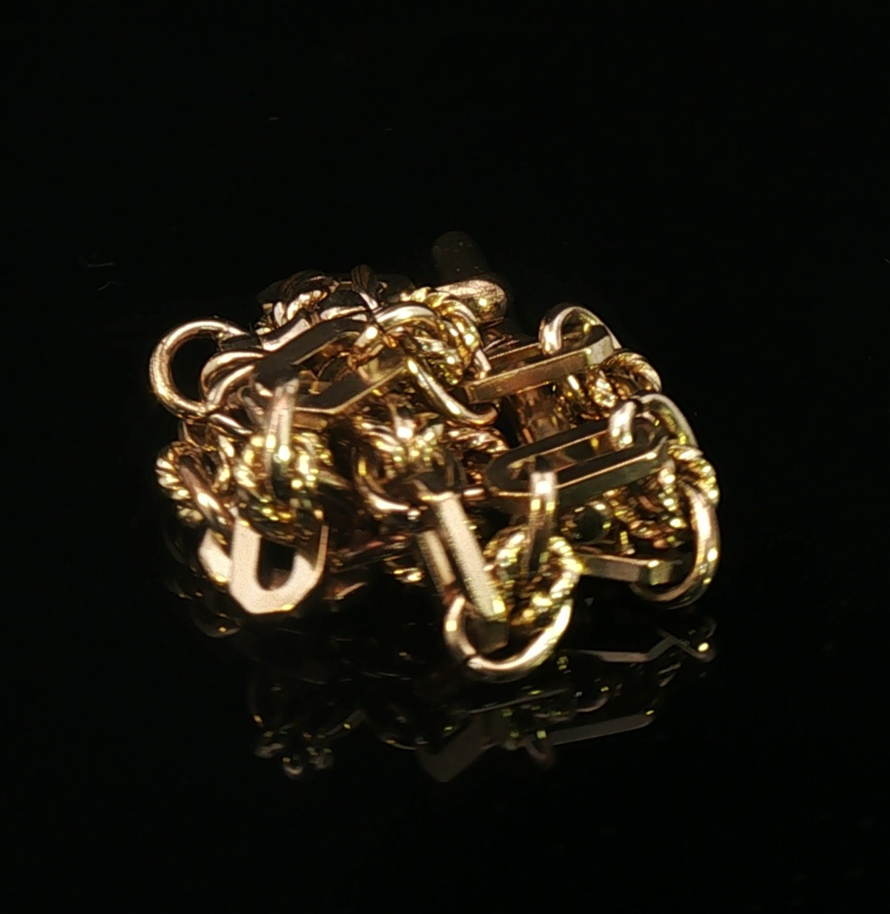 Premium Gold Plated Fob Chain Bracelet 18.21g 6mm Wide Classic Jewellery 26.5cm