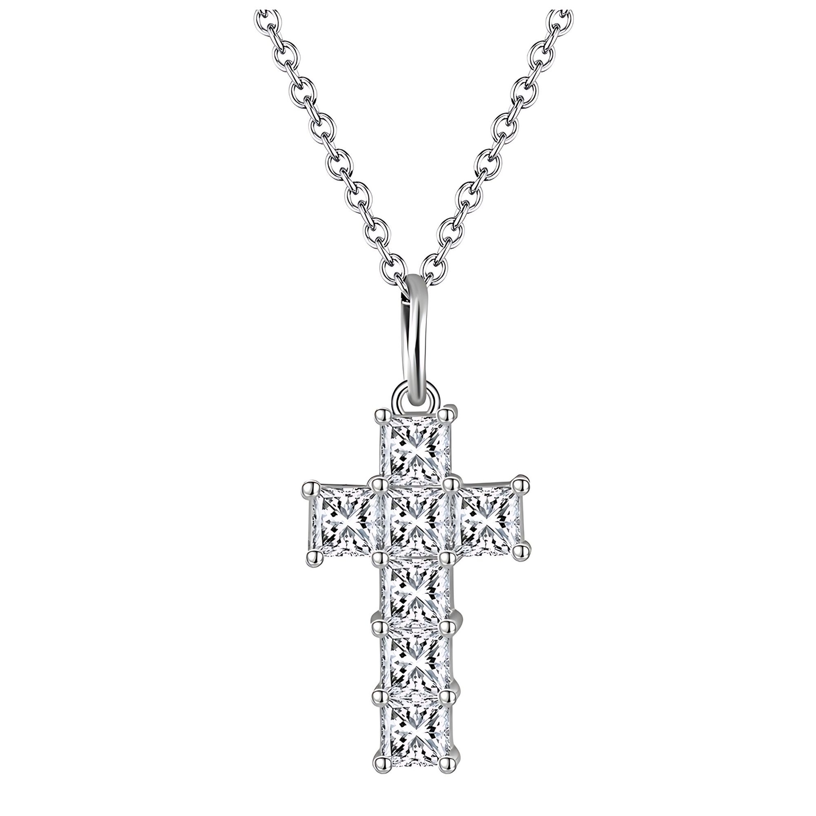 Cross Necklace for Women by Ginger Lyne Collection Sterling Silver Cross Pendant
