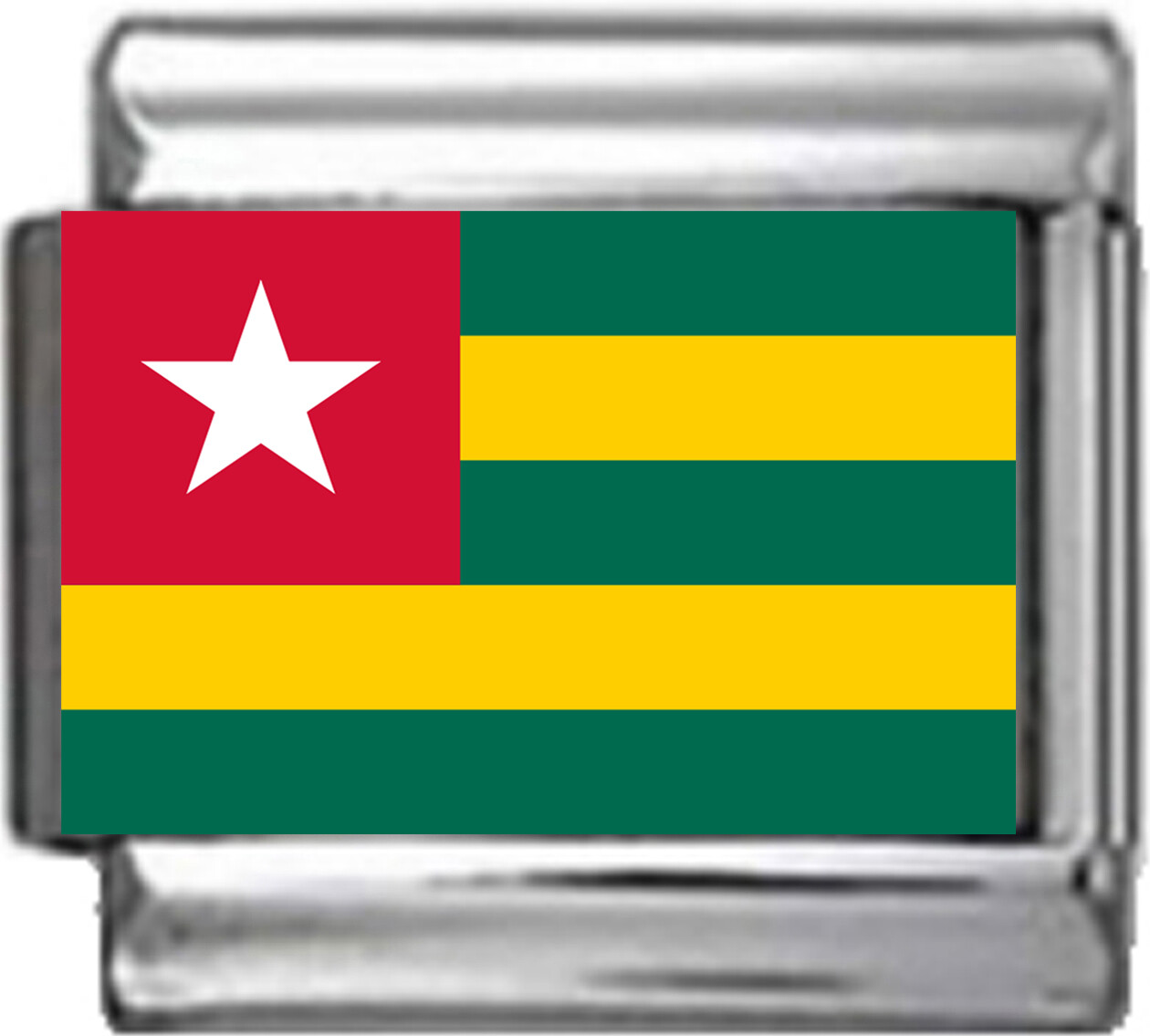 TOGO TOGOLESE FLAG Photo Italian 9mm Charm PC176 Fits Traditional Classic