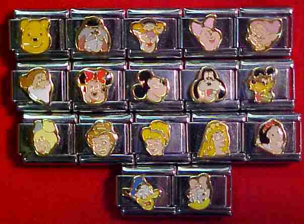 17 AUTH DISNEY DIFFERENT ITALIAN CHARM CHARMS WHOLESALE
