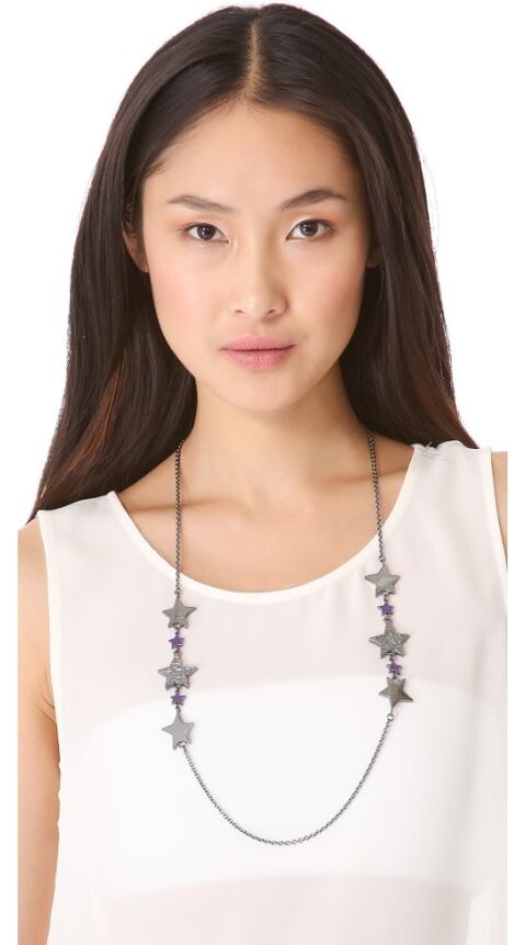 Marc by Marc Jacobs Women’s Gunmetal Shooting Star Necklace $138