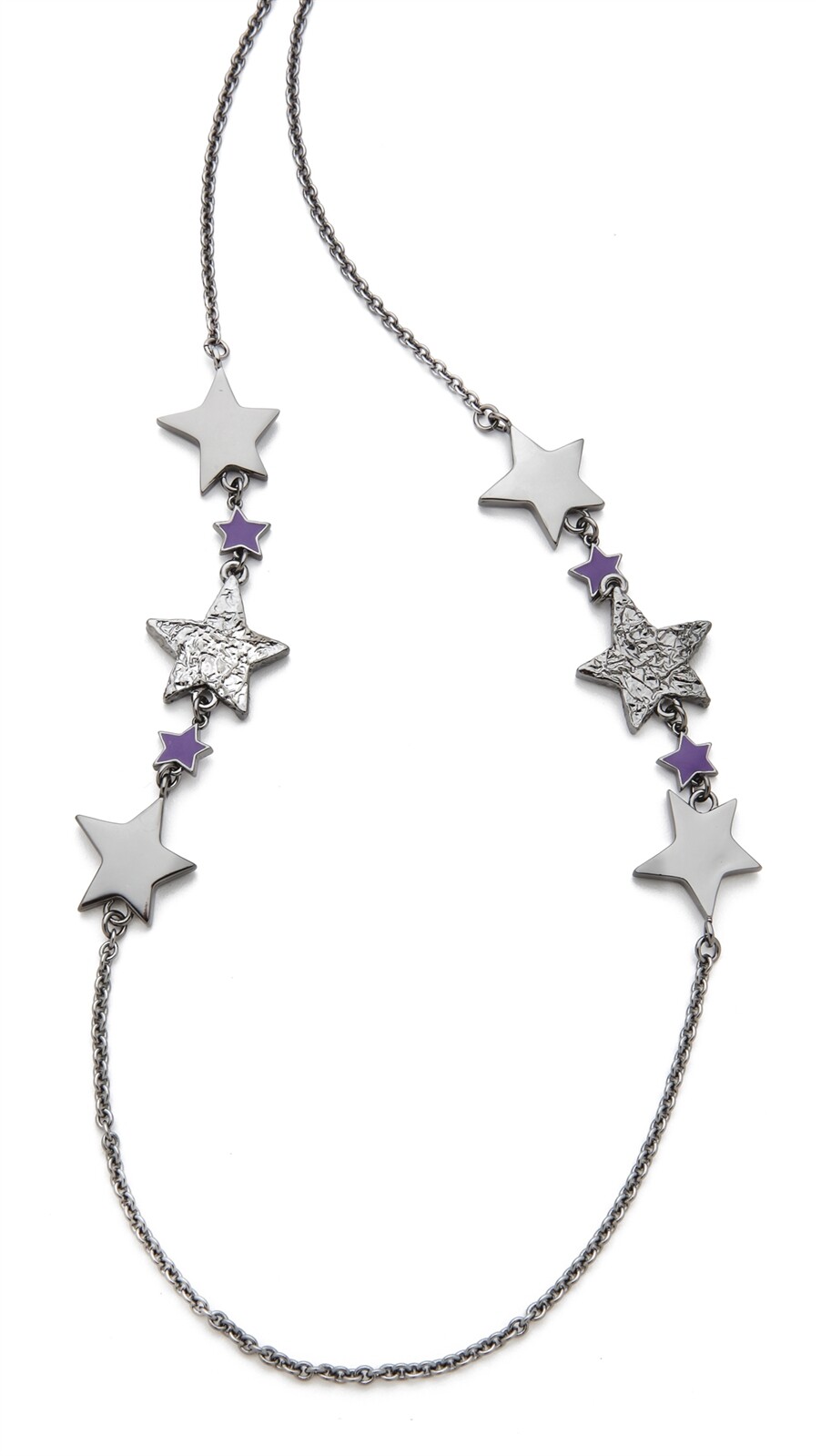 Marc by Marc Jacobs Women’s Gunmetal Shooting Star Necklace $138