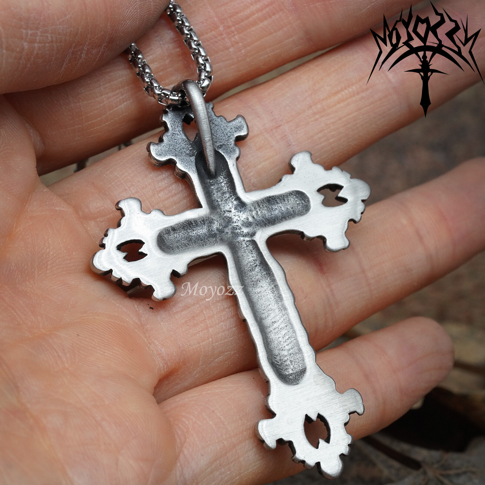 Religious Christian Jewelry Necklace Gothic Skull Crucifix Cross Pendants Gift