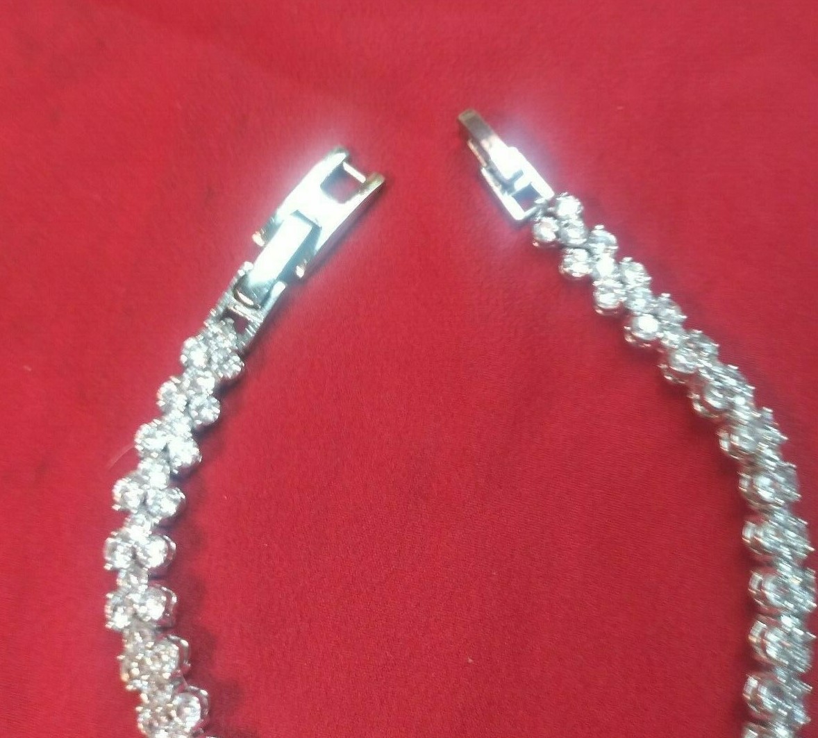 102 CZ 2.8mm RhodiumTennis Brac 7 or 7.5″ *10 Ct. Look* 6.5 MM Width $159.