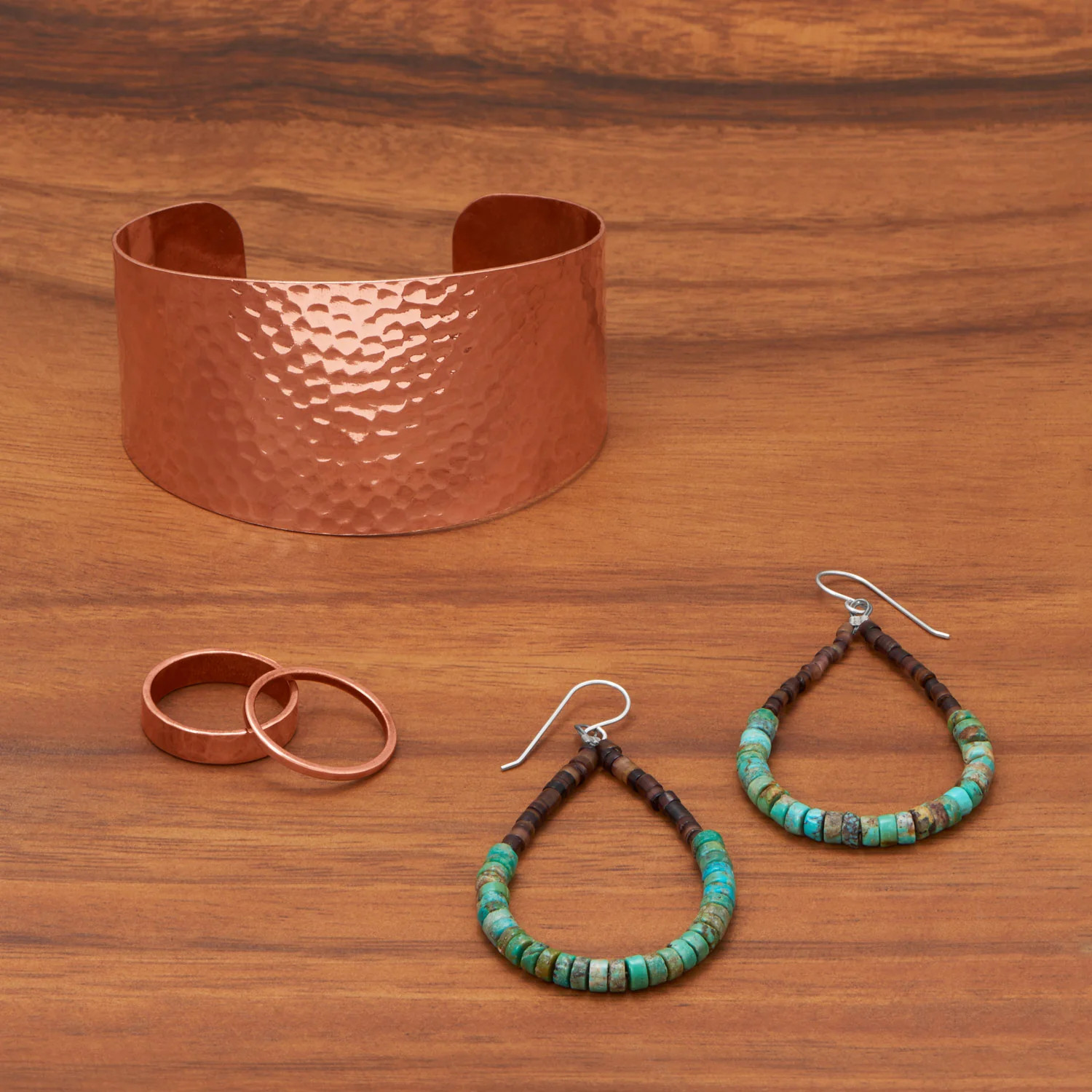 Women’s 1.5mm Flat Edge Solid Copper Ring – Holiday Gift, Birthday | Layering, S