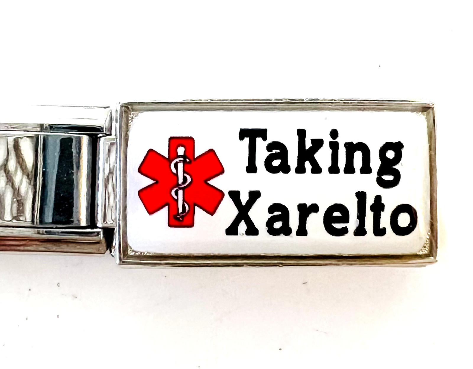 Medical Alert Italian Charm Bracelet COPD Diabetic Coumadin Pacemaker Xeralto