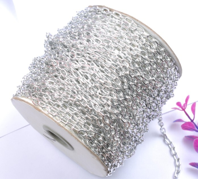 5M gold plated and silver cable openings link iron metal chains and colors