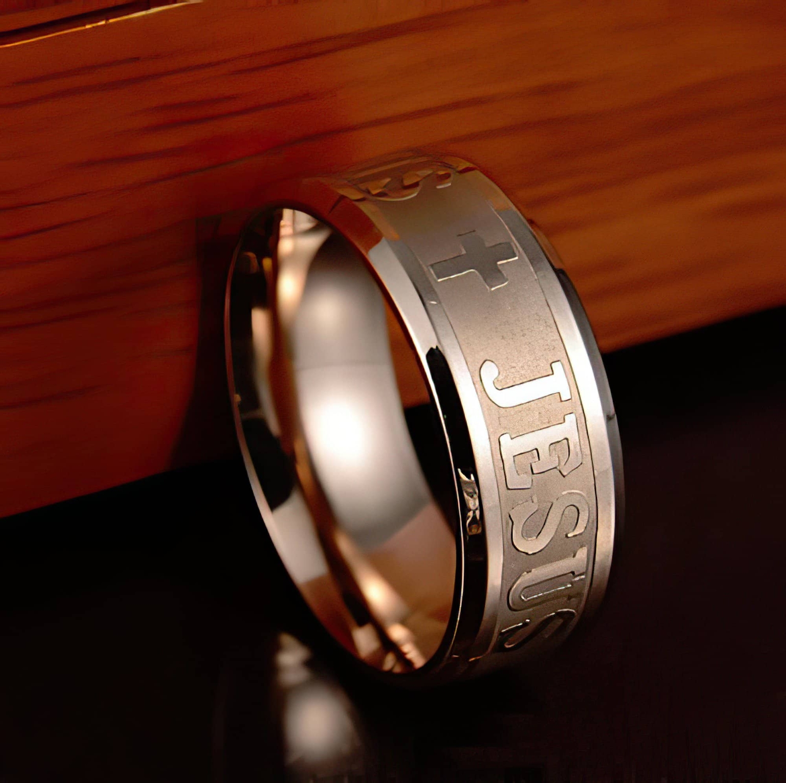 Jesus Stainless Steel Rings in 5 Styles Ships Free from the USA