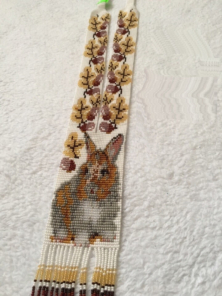 Handmade Necklace Seed Bead Boho American Style Nativ Beaded Multi Strand