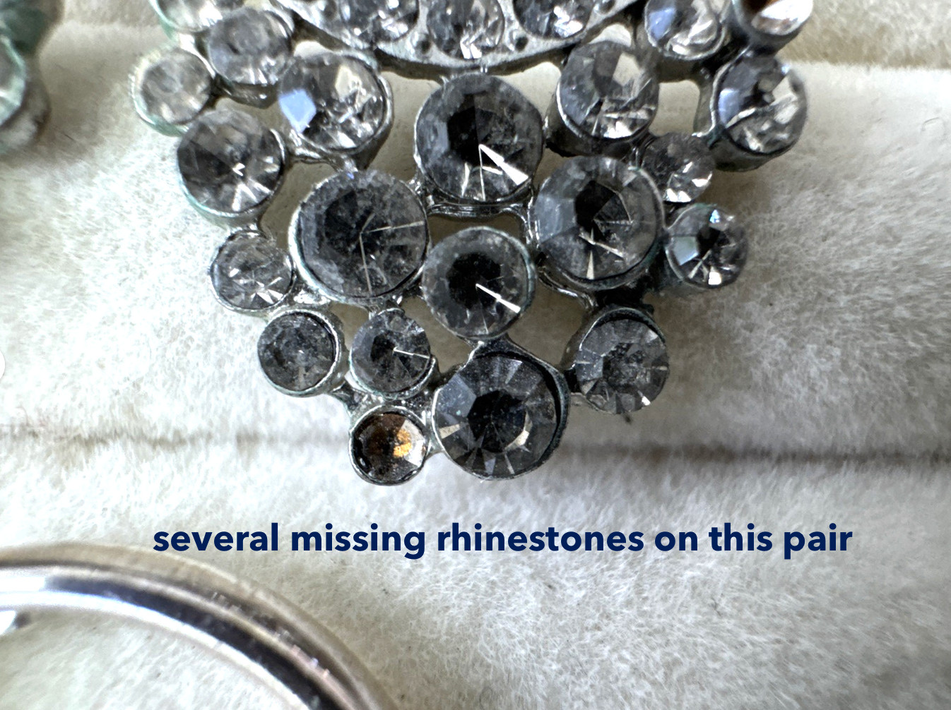 y2k 1990s STATEMENT Boho iridescent silver pearl glam career 8 pair Earrings Lot