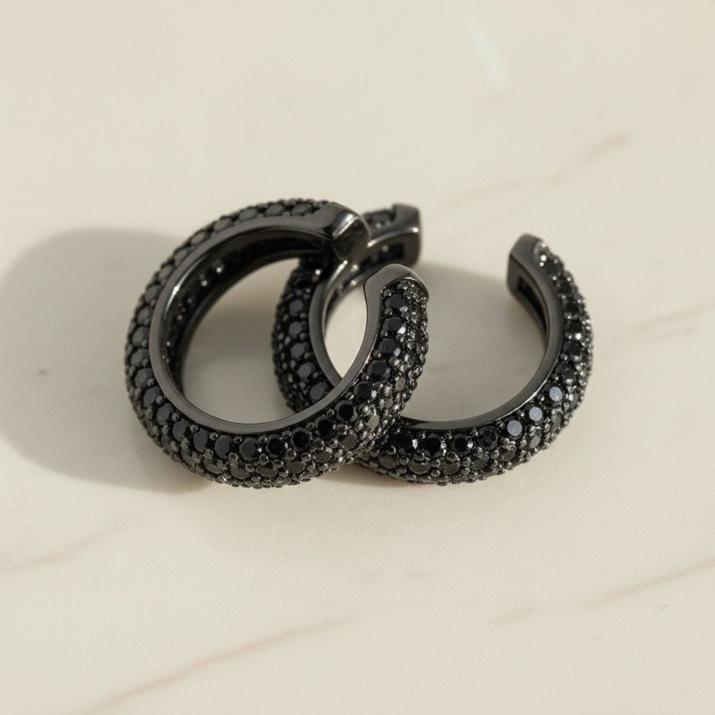 Dainty Ear Cuff – Pavé CZ No Piercing Earrings, Minimalist Cartilage Cuff
