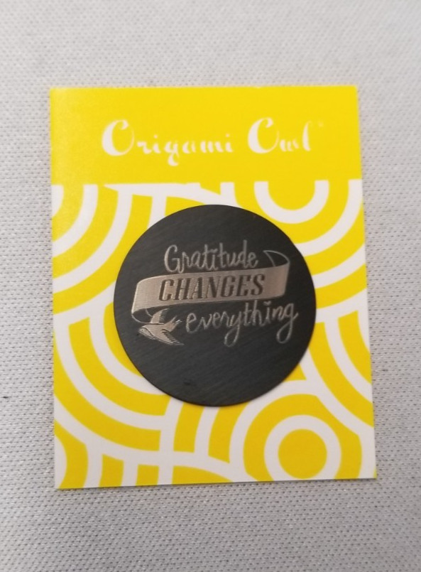 Origami Owl Gratitude Changes Everything For Living Locket Charm 22mm