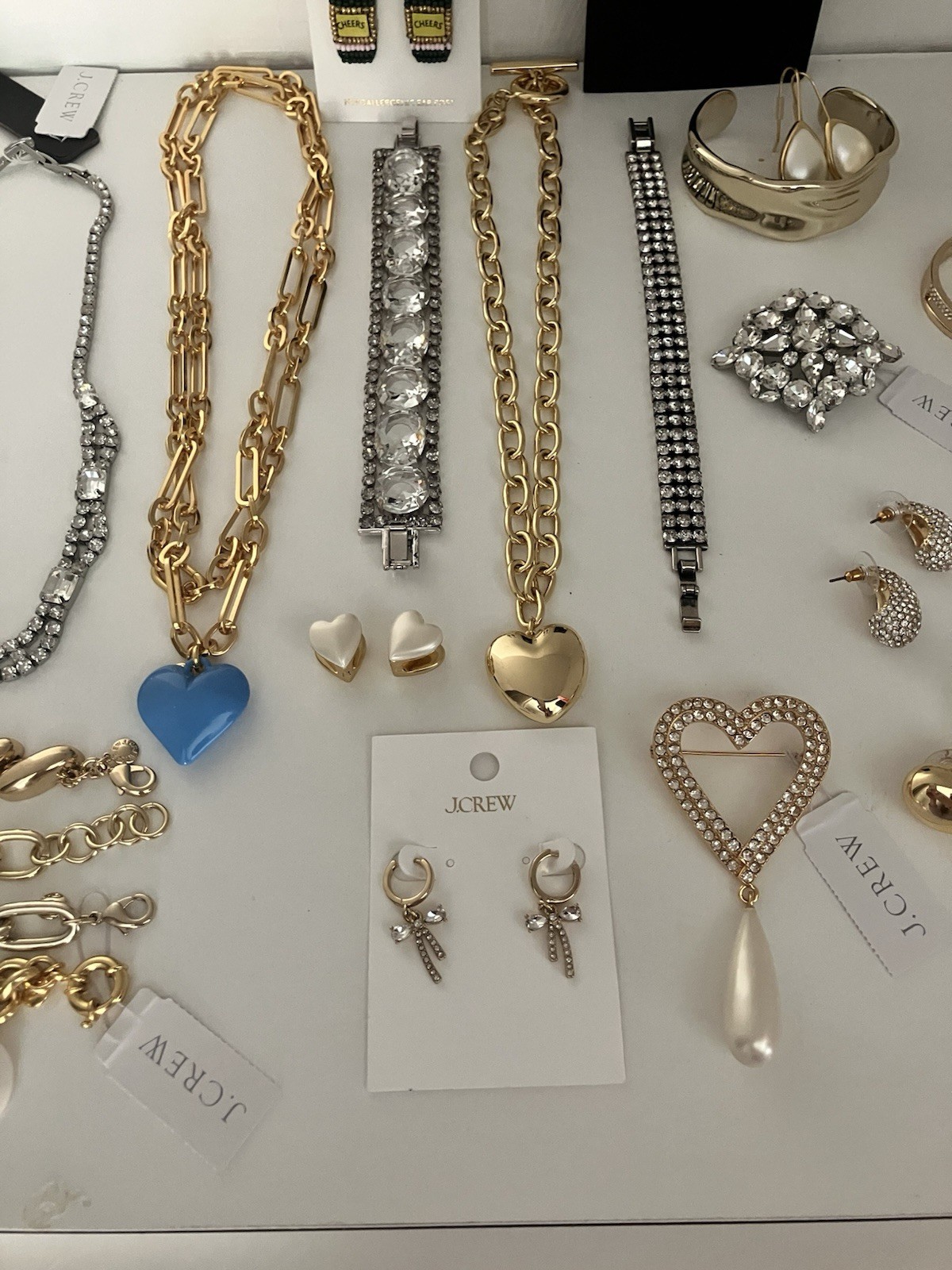 Brand New Current 25 Piece Lot Of J Crew Retail Necklaces, Earrings And Bracelet