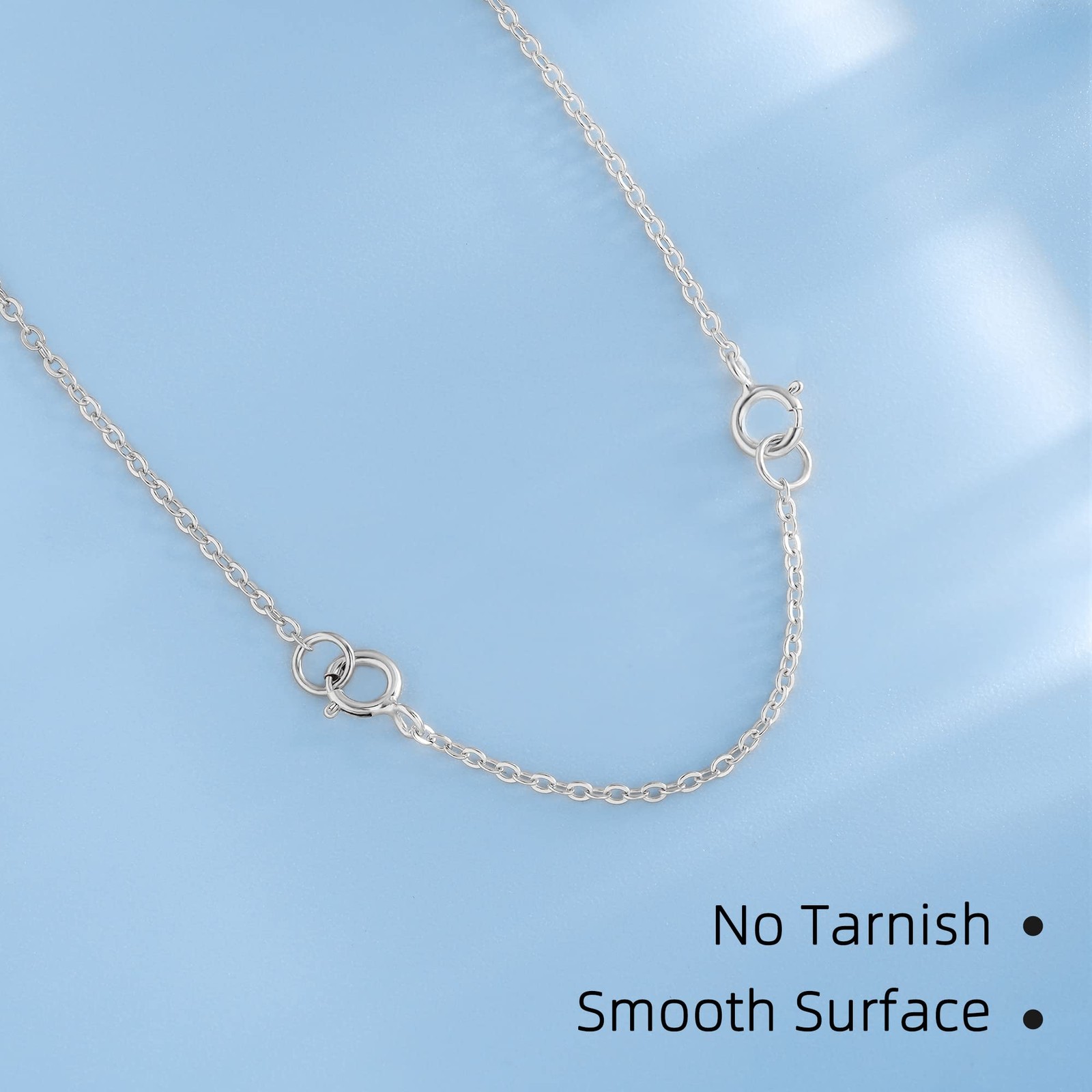 925 Sterling Silver Necklace Extender Sterling Silver Necklace Chain Extender…