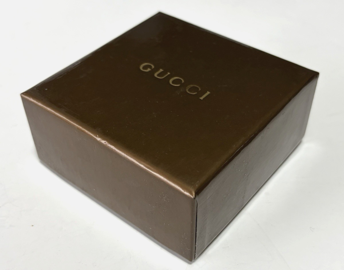 Gucci Interlocking Necklace Sterling Silver 925 Pendant with Box and Accessories