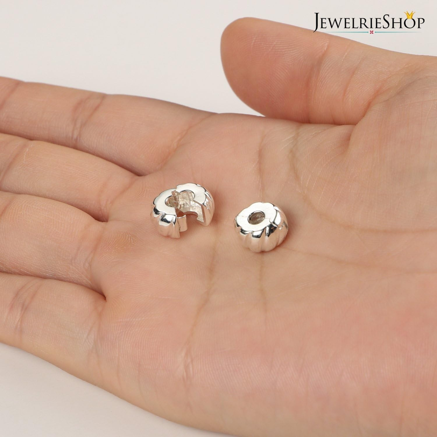 Clip Spacer Charm for Bracelet Clip Lock Stopper Bead Spacer European Openable B