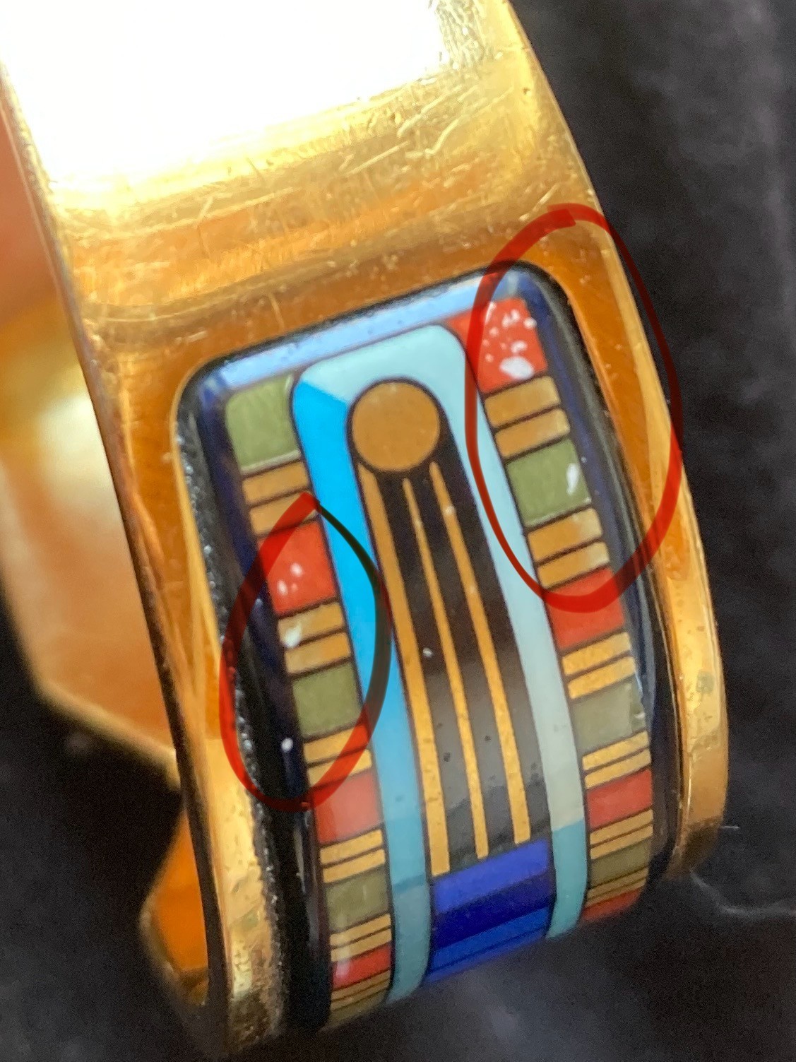 VTG Michaela Frey Team (FREYWILLE) Contessa Egyptian 🪲 Scarab Bracelet 24K
