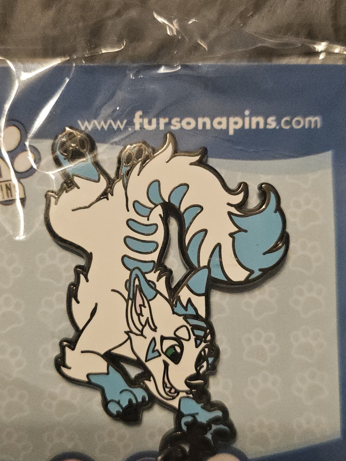 Fursona Pins Arctic Fox Furry Enamel Pin PREVIOUSLY DISPLAYED SEE PICS