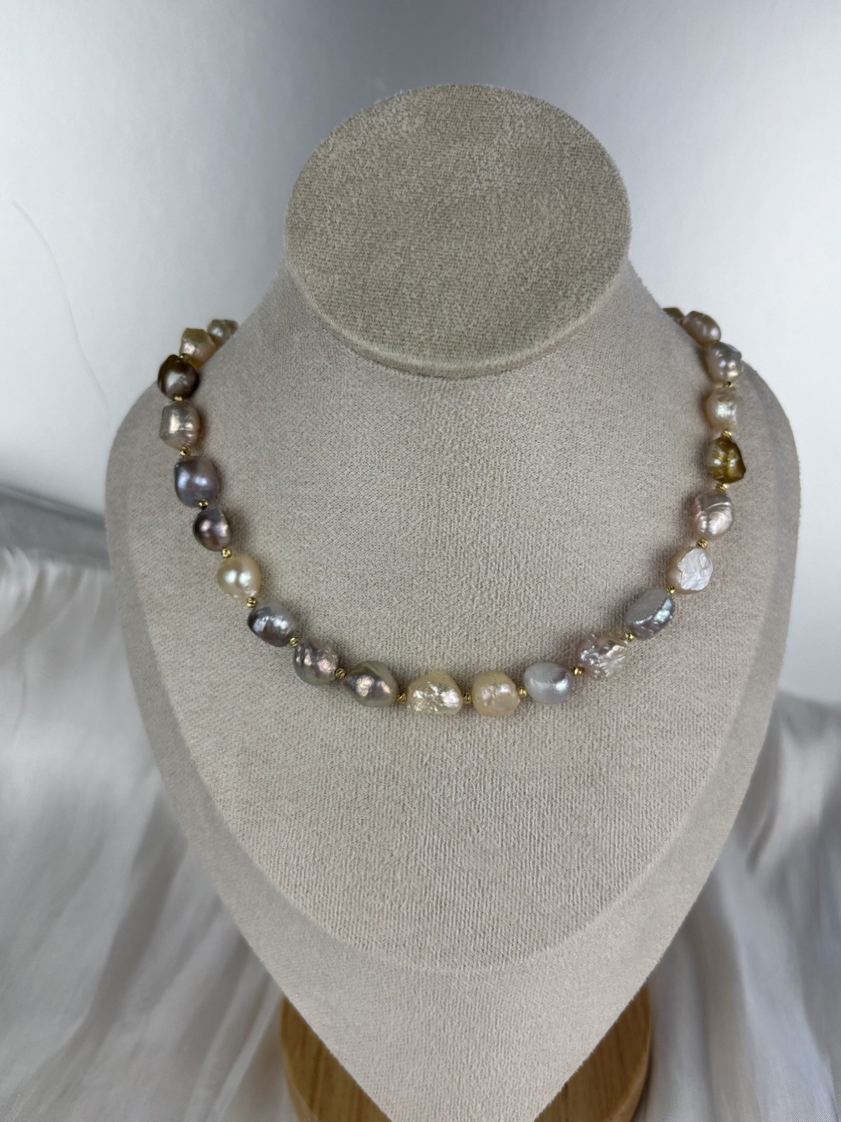 Genuine Freshwater Pearl Necklace Handmade Gift Boxed