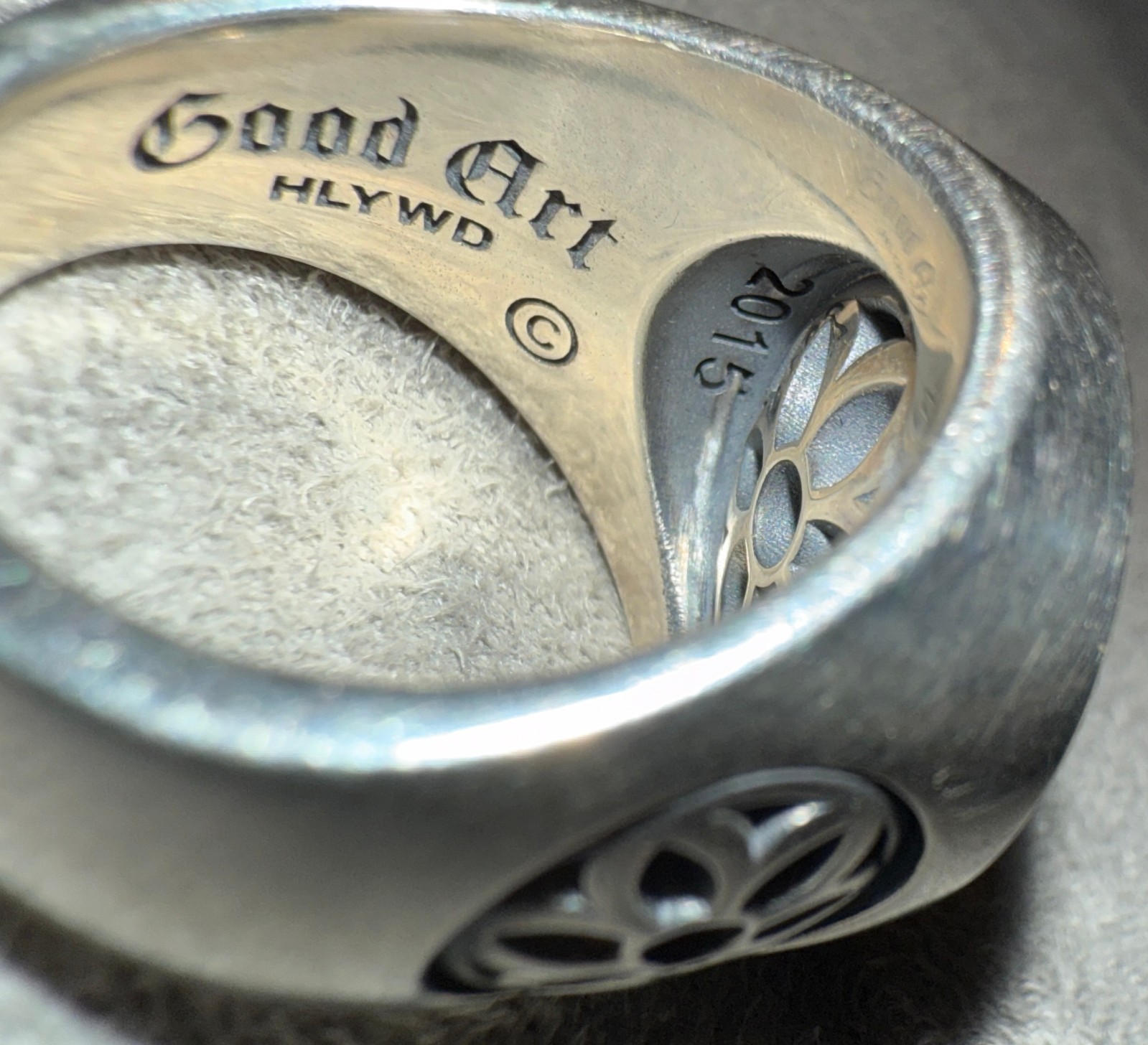 Good Art Hlywd Sterling Silver 925 Club Ring Medium, size 8 MSRP $765