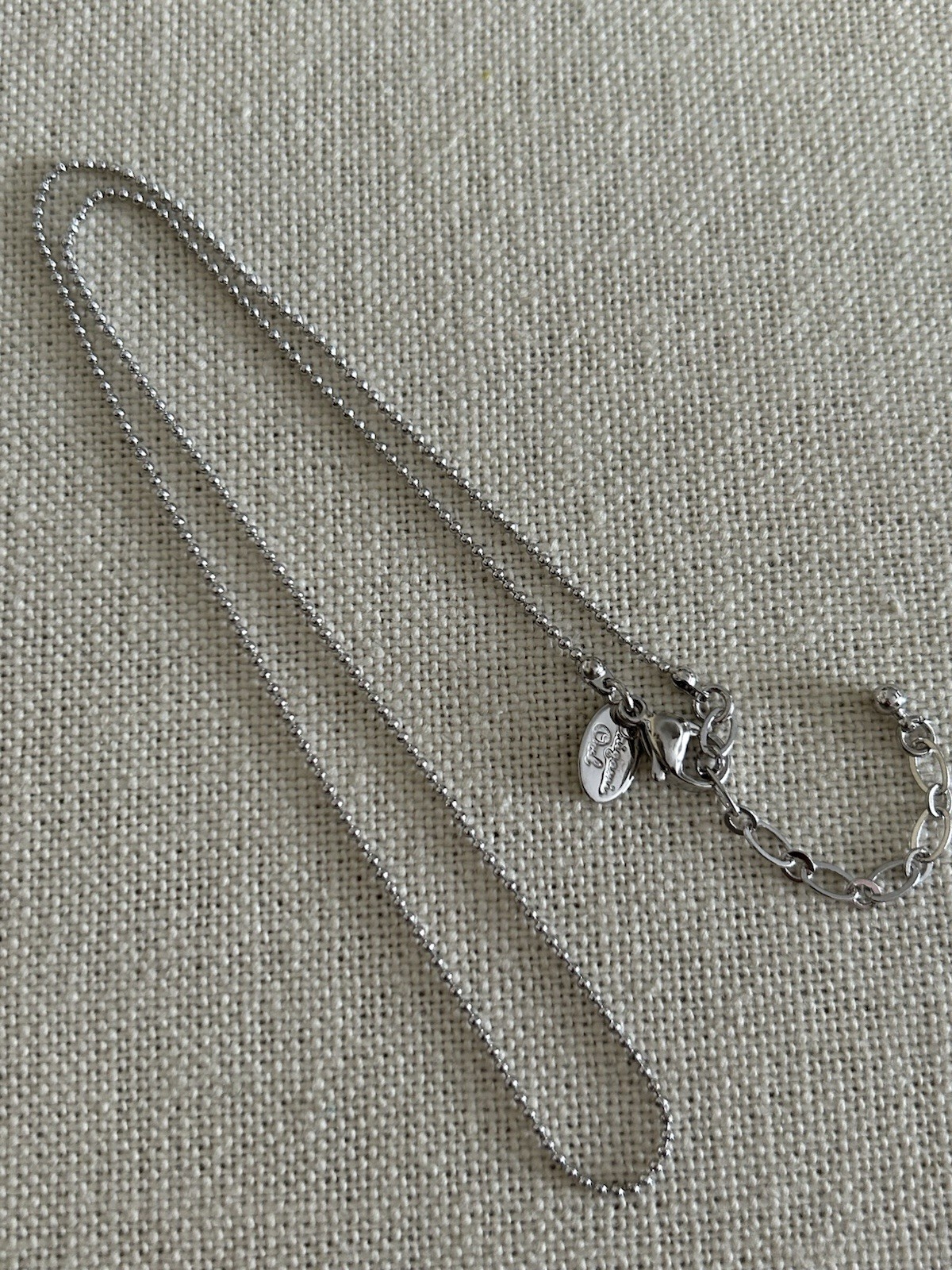 Origami Owl Silver 16-18″ Faceted Ball Chain “New”