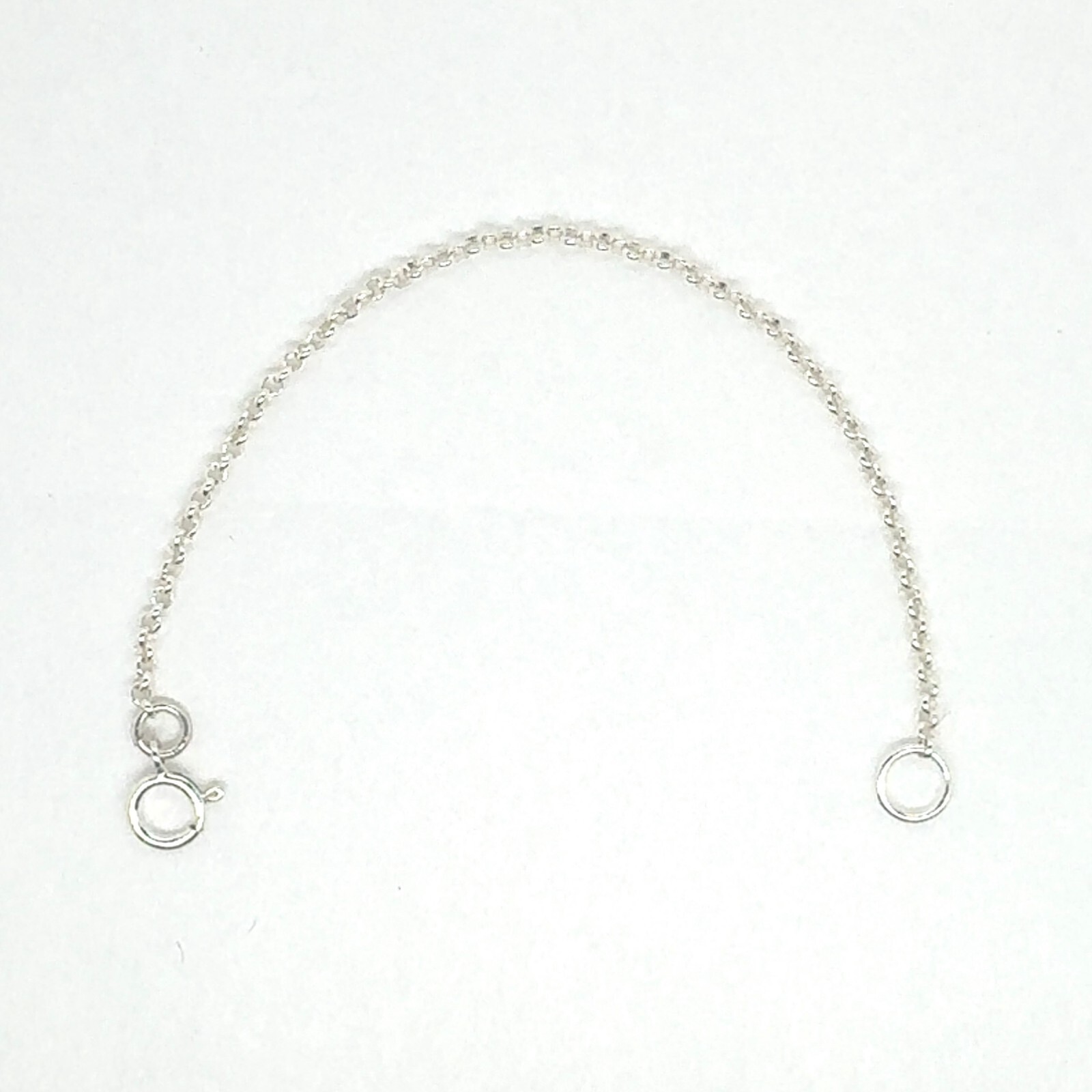 Azaggi 925 Sterling Silver Necklace Dainty Extender Chain 2.0″ – 6.0″ X0420S