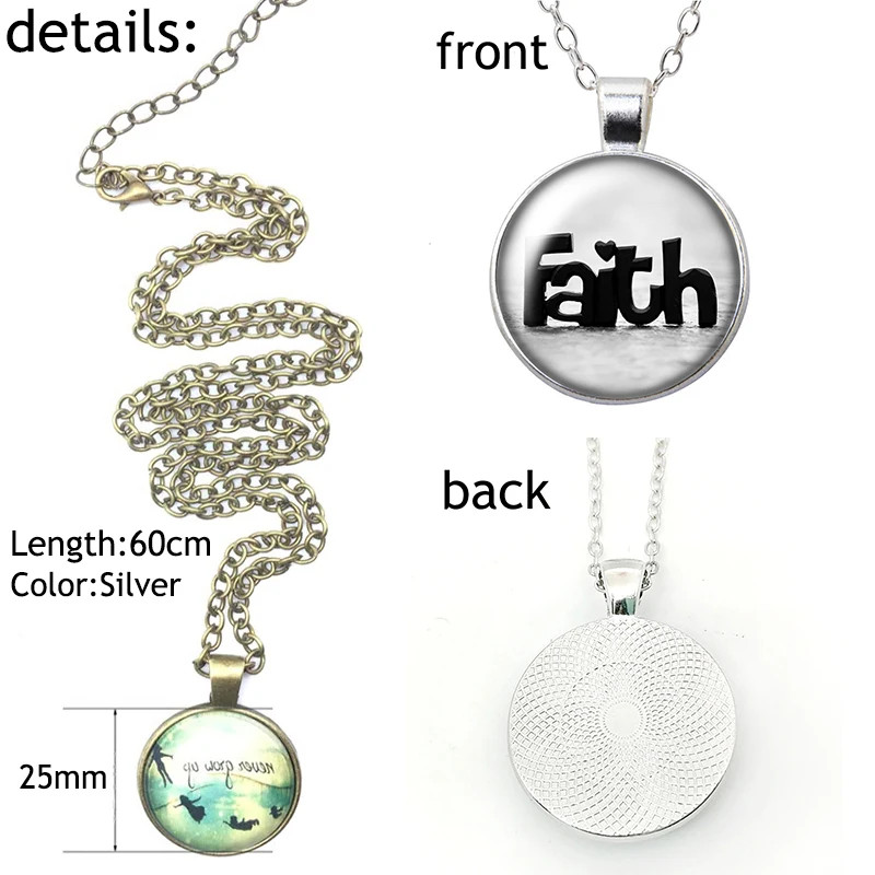 Dragon Blue Round Necklace Jewelry Magical Gothic Pendant