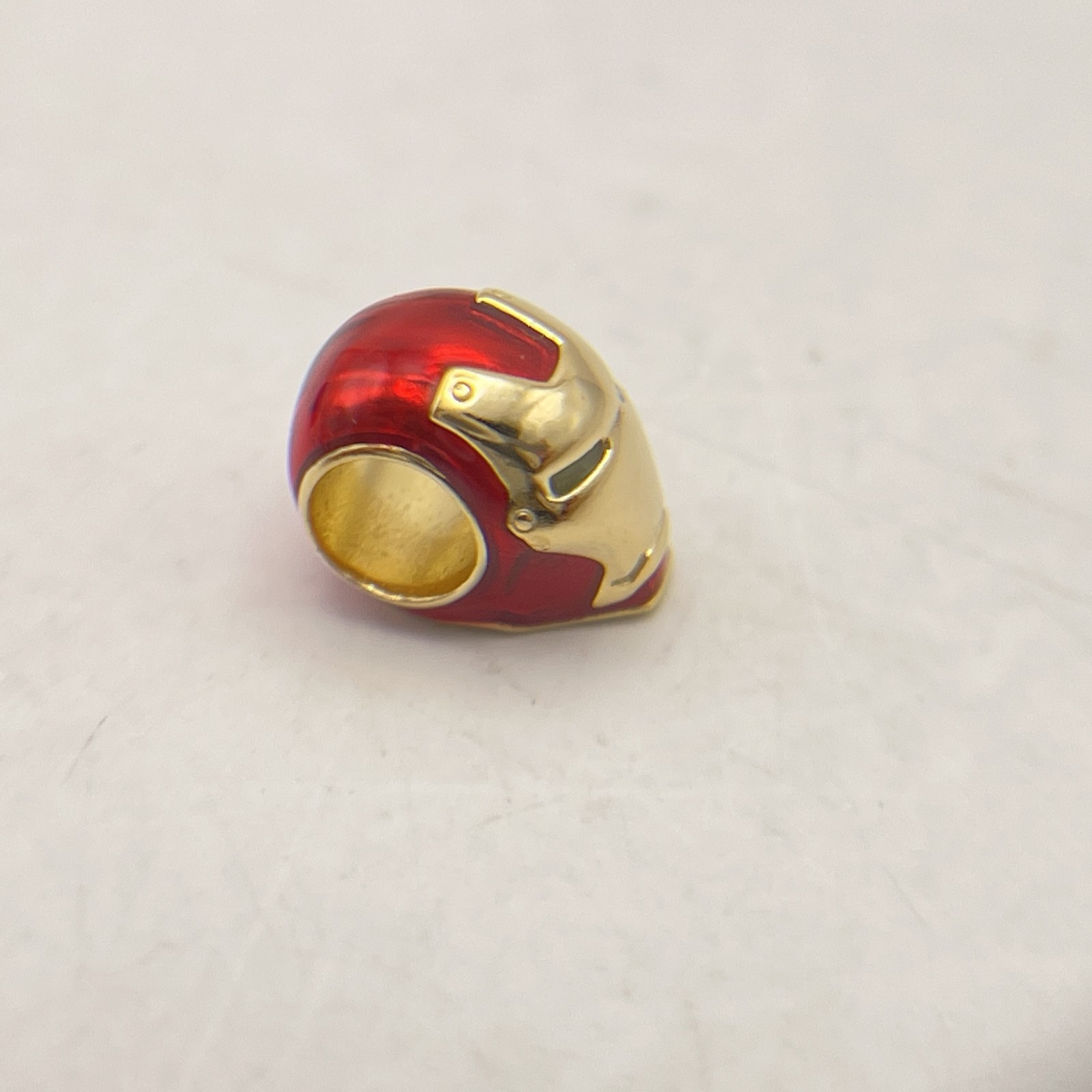Pandora X Marvel Iron Man Helmet Glow In The Dark 14K Gold Plated Bead Charm