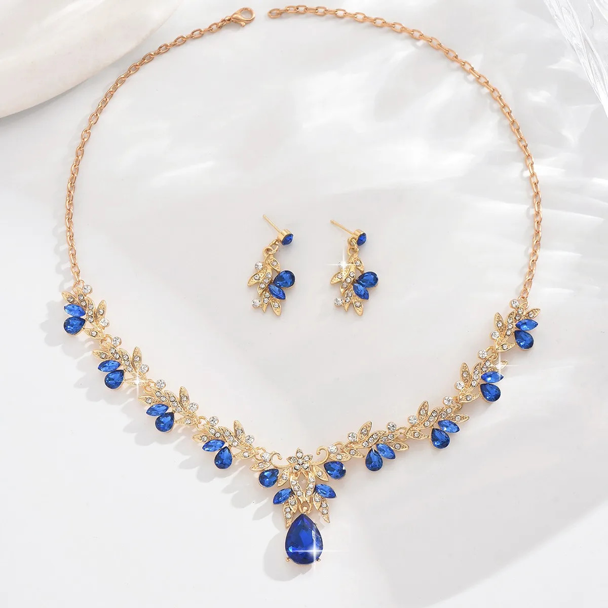 3pcs New Fashion Necklace Sets for Women Waterdrop Collar Choker Necklace